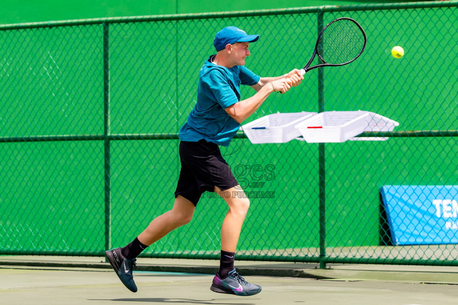 Day 2 of ATF Maldives Junior Open Tennis was held in Male' Tennis Court, Male', Maldives on Tuesday, 10th December 2024. Photos: Nausham Waheed / images.mv