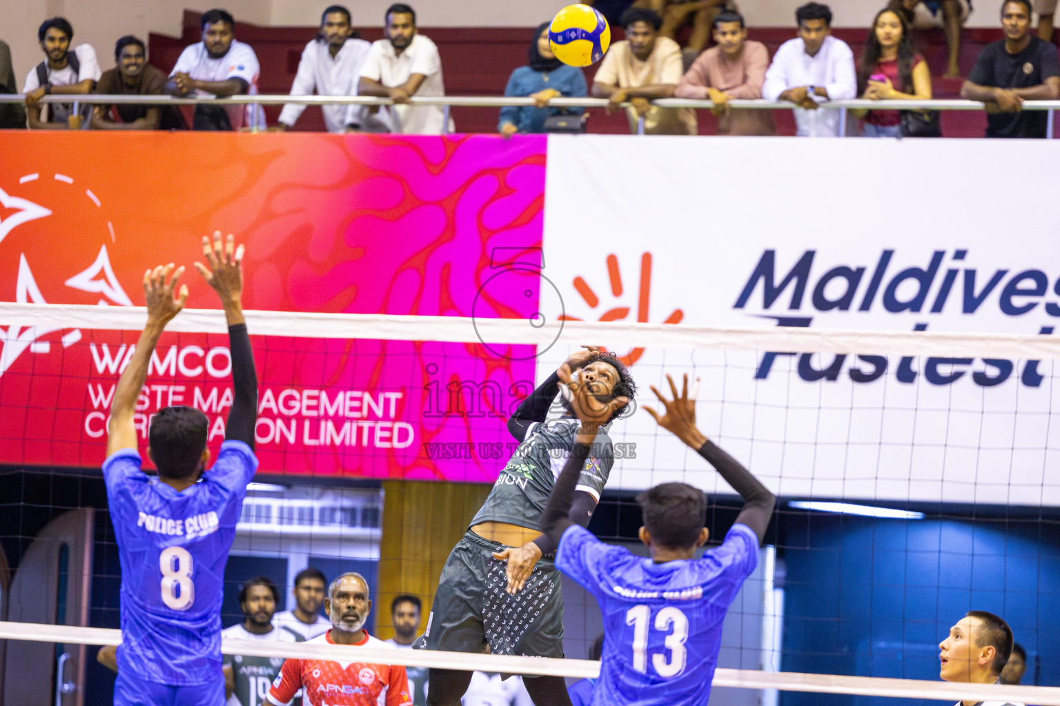 Dhadimagu Sports and Recreation vs Police Club in Day 2 of MILO VAM Cup 2025 held in Male', Maldives on Thursday, 26th June2025 at Social Center Indoor Hall 
Photos By: Ismail Thoriq / images.mv
