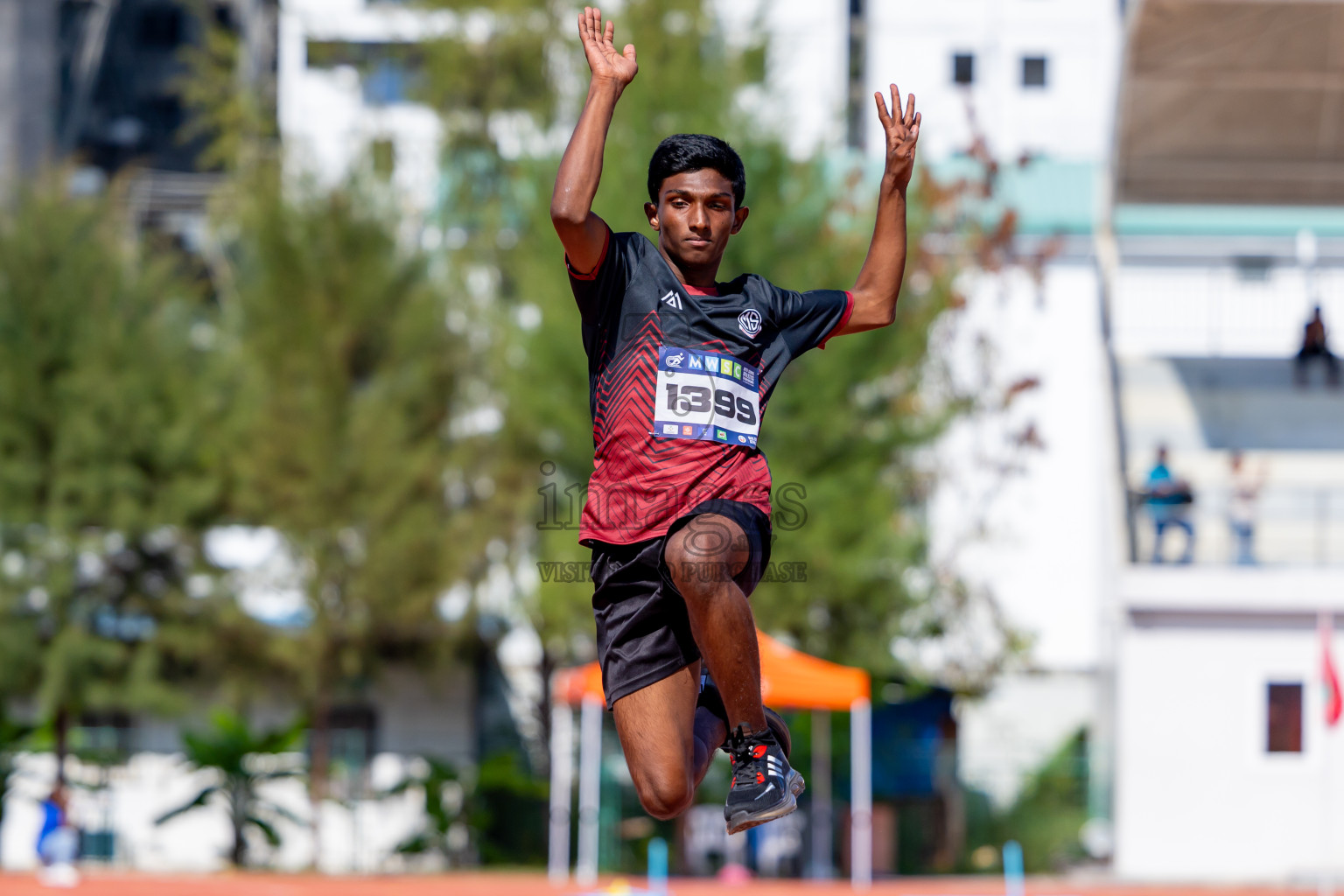 Day 4 of MWSC Interschool Athletics Championships 2024 held in Hulhumale Running Track, Hulhumale, Maldives on Tuesday, 12th November 2024. Photos by: Nausham Waheed / Images.mv