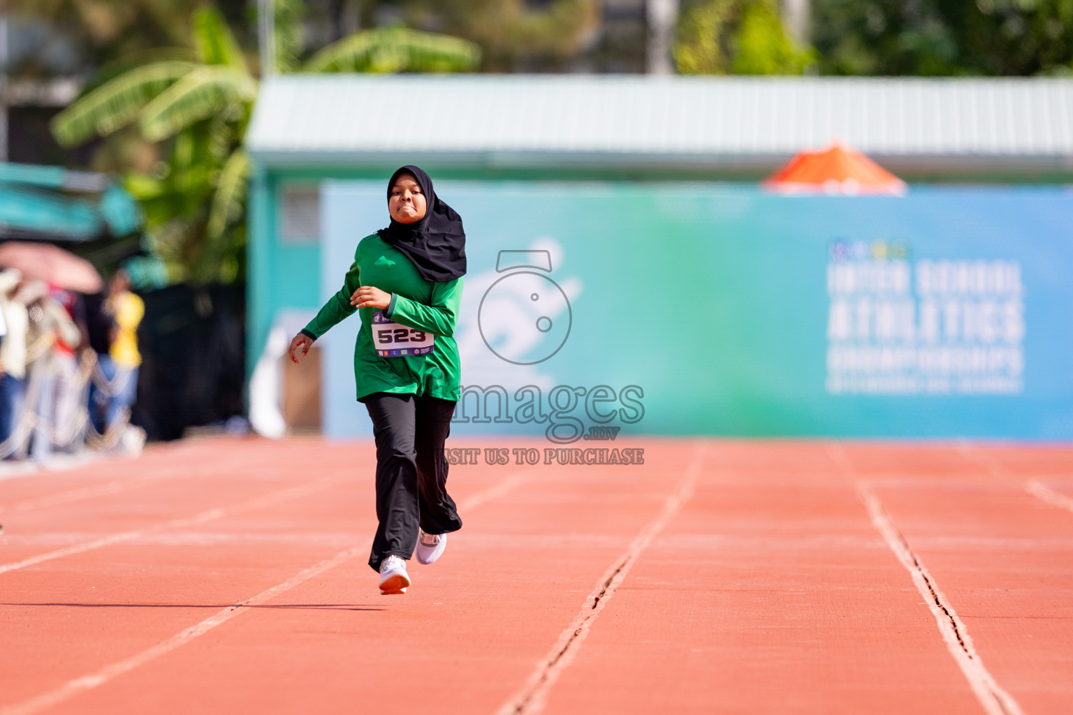 Day 3 of MWSC Interschool Athletics Championships 2024 held in Hulhumale Running Track, Hulhumale, Maldives on Monday, 11th November 2024. 
Photos by: Hassan Simah / Images.mv