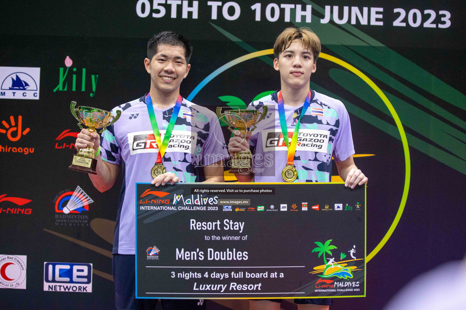 Finals of Li-Ning Maldives International Challenge 2023, was is held in Ekuveni Indoor Court, Male', Maldives on Saturday, 10th June 2023. Photos: Ismail Thoriq / images.mv