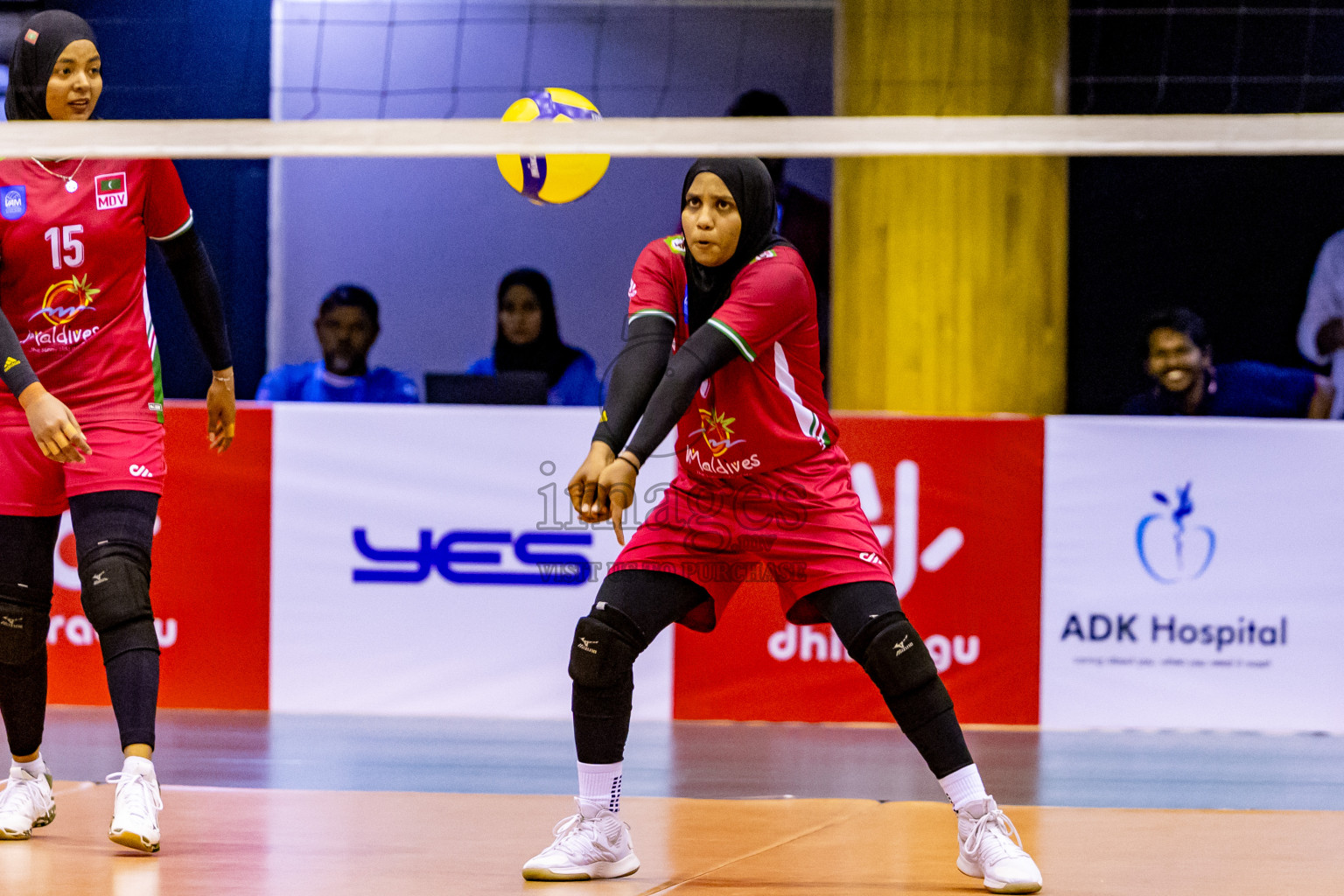 Final of CAVA Woman's Volleyball Challenge Cup 2024 was held in Social Center, Male', Maldives on Wednesday, 11th September 2024. Photos: Nausham Waheed / images.mv