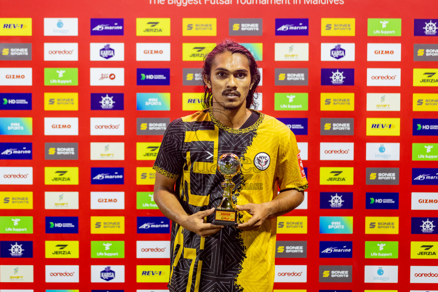 M Muli vs M Naalaafushi in Day 22 of Golden Futsal Challenge 2024 was held on Monday , 5th February 2024 in Hulhumale', Maldives Photos: Nausham Waheed / images.mv