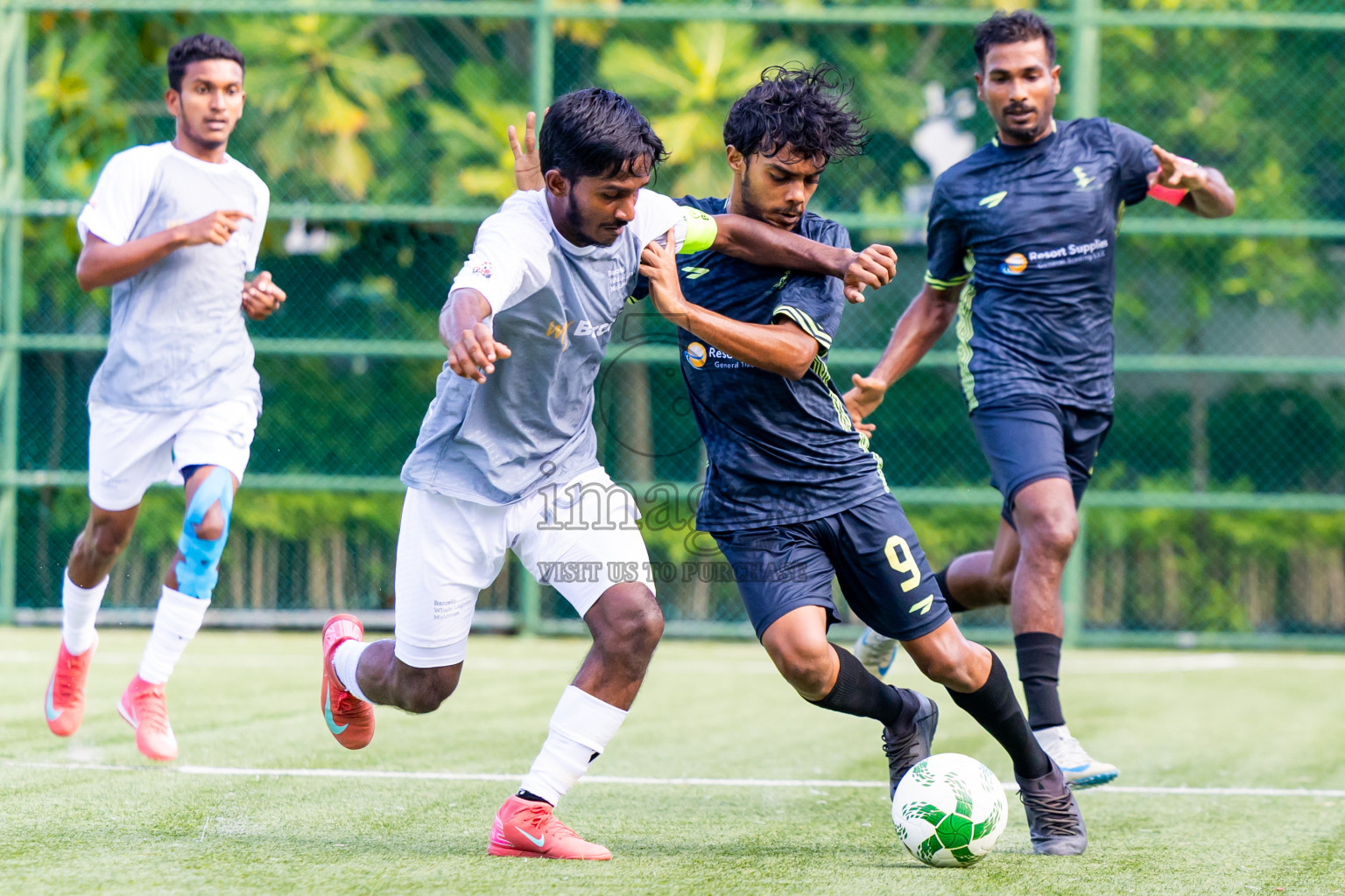Barcelo vs Lily Beach in Day 5 of Resort League 2025 (Ari Zone) was held on Tuesday, 24th June 2025 in Conrad Maldives Rangali Island, Alif Dhaalu Atoll, Maldives. Photos: Nausham Waheed / images.mv