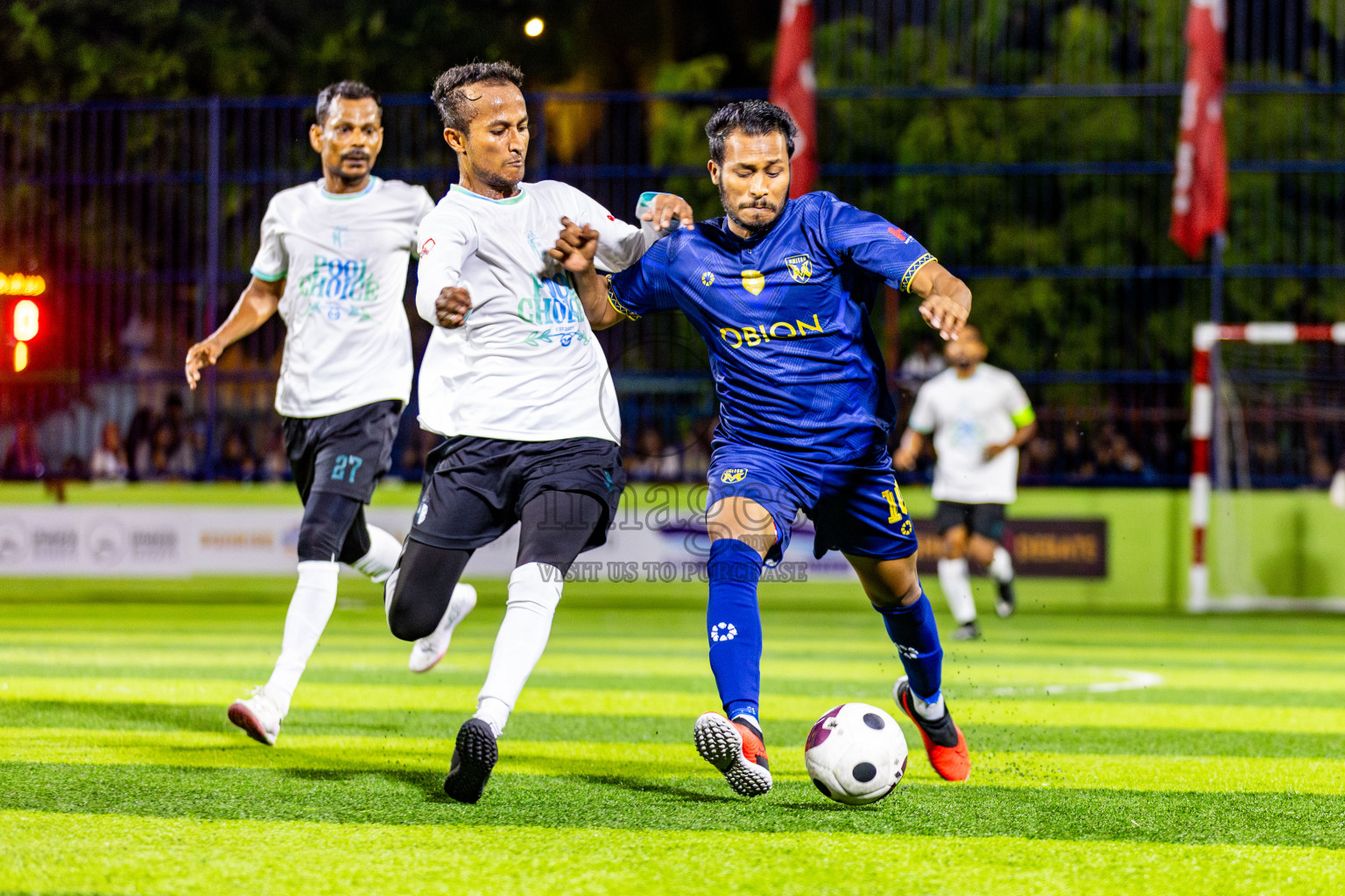 United V vs Nala Brothers in Day 5 of Eydhafushi Futsal Cup 2024 was held on Friday, 12th April 2024, in B Eydhafushi, Maldives Photos: Nausham Waheed / images.mv