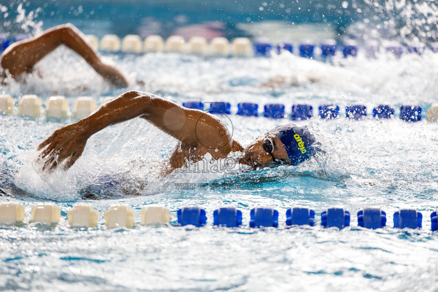 Day 4 of National Swimming Competition 2024 held in Hulhumale', Maldives on Monday, 16th December 2024. 
Photos: Hassan Simah / images.mv