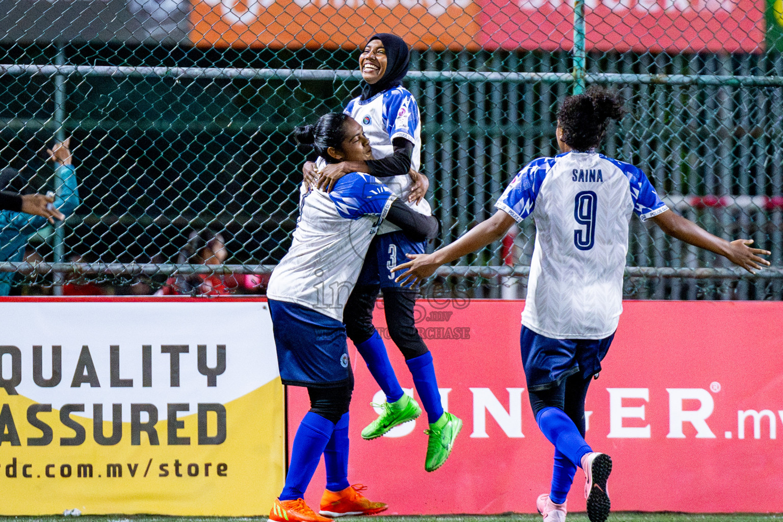 WAMCO vs POLICE CLUB in Eighteen Thirty 2024 2024 held in Rehendi Futsal Ground, Hulhumale', Maldives on Monday, 16th September 2024. Photos: Shu / images.mv