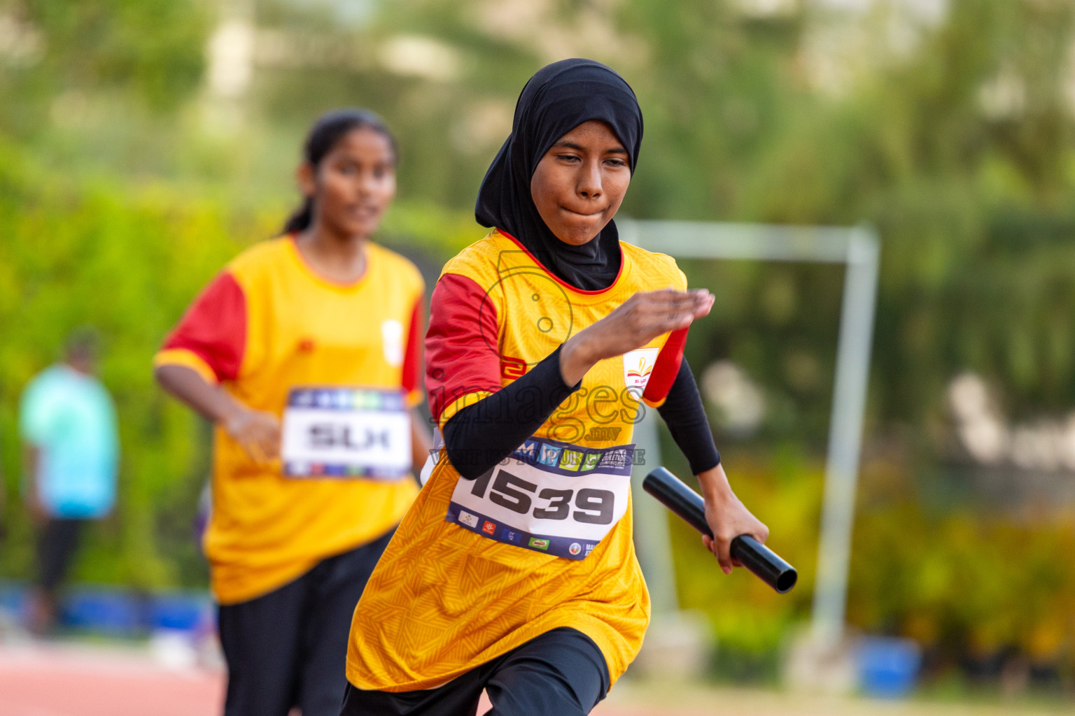 Day 4 of MWSC Interschool Athletics Championships 2024 held in Hulhumale Running Track, Hulhumale, Maldives on Tuesday, 12th November 2024. Photos by: Ismail Thoriq / Images.mv