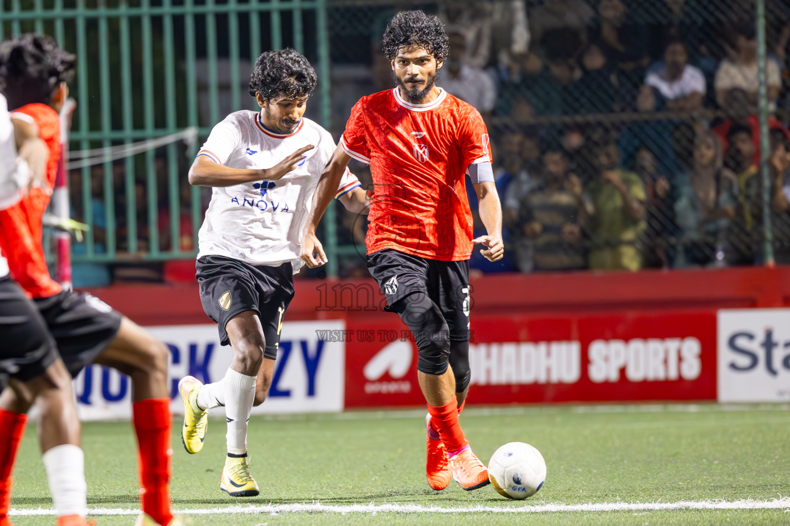 Dh Maaenboodhoo vs Dh Kudahuvadhoo in Dhaalu Atoll Finals in Day 25 of Golden Futsal Challenge 2025 was held on Wednesday , 28th January 2025, in Hulhumale', Maldives. Photos: Ismail Thoriq / images.mv