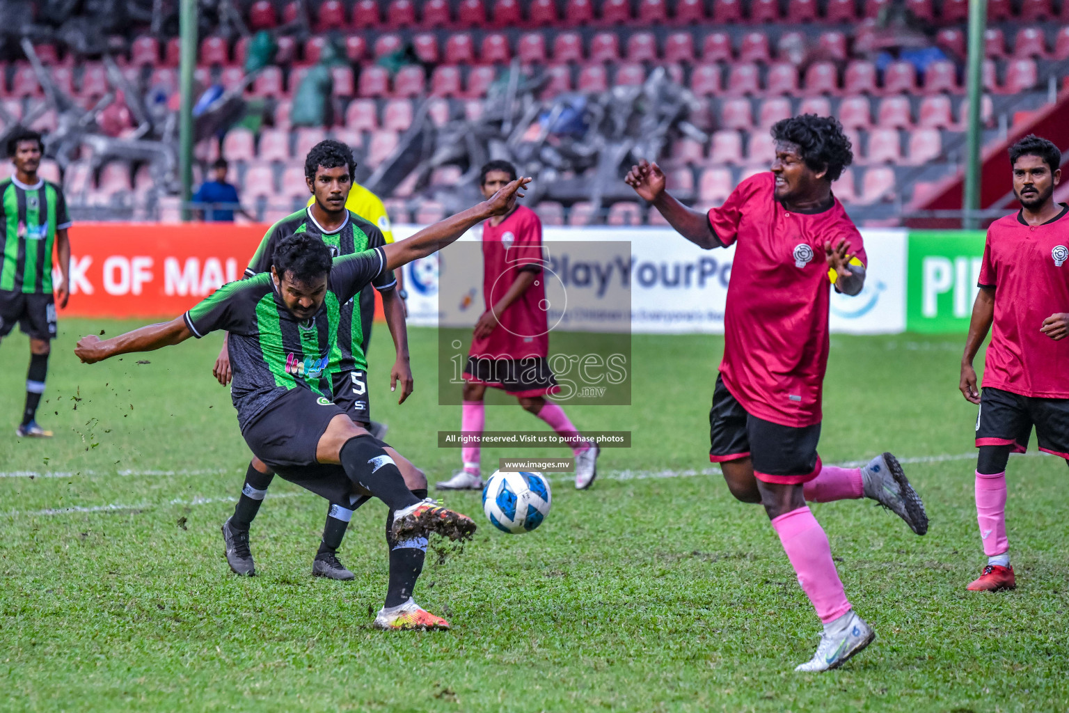 JJ Sports Club vs Capital City Sports Club  in the 2nd Division 2022 on 30thJuly 2022, held in National Football Stadium, Male', Maldives Photos: Nausham Waheed / Images.mv