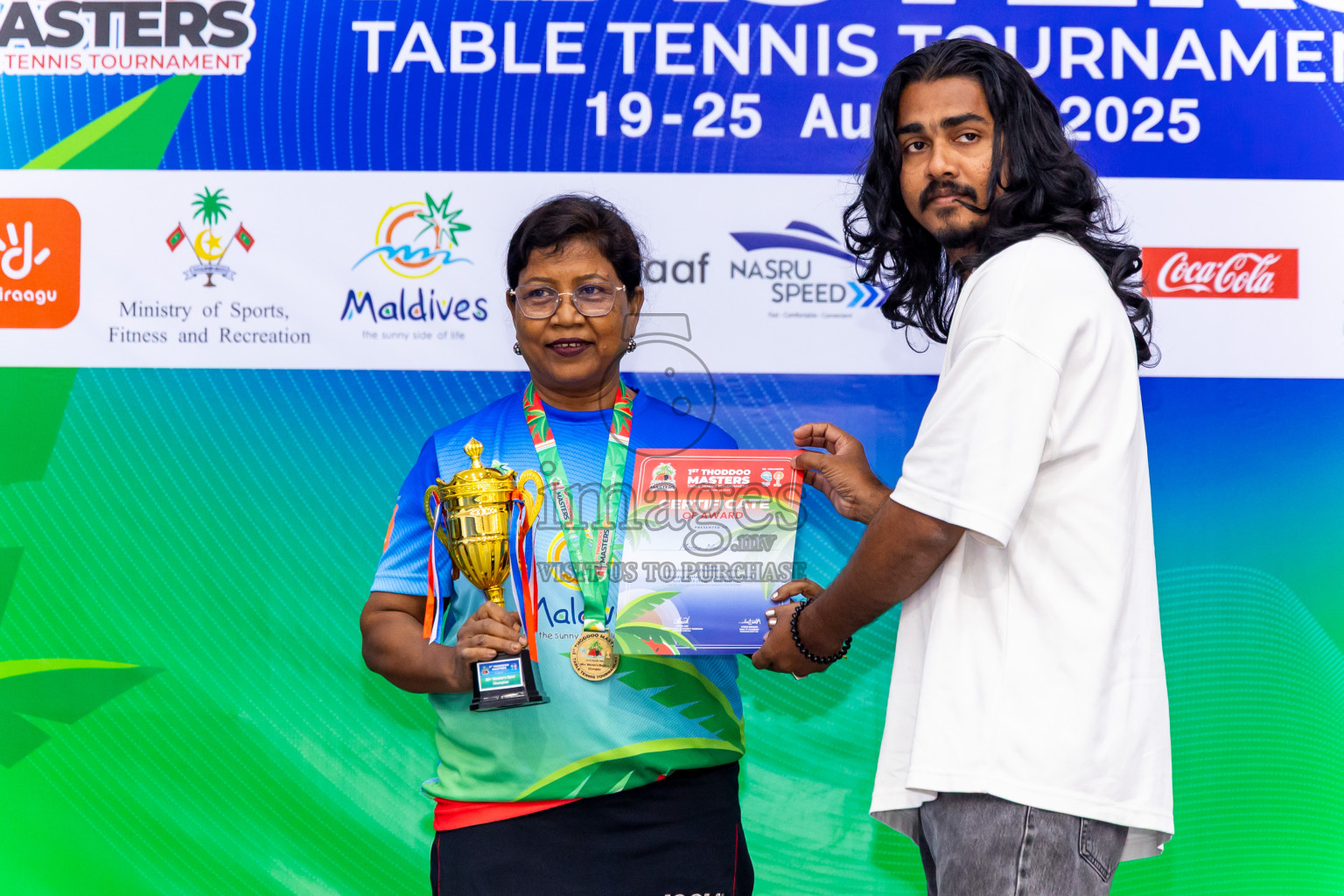 Day 3 of 1st Thoddoo Masters Table Tennis Tournament was held on Saturday, 23rd August 2025 in AA Thoddoo, Maldives. Photos: Nausham Waheed / images.mv