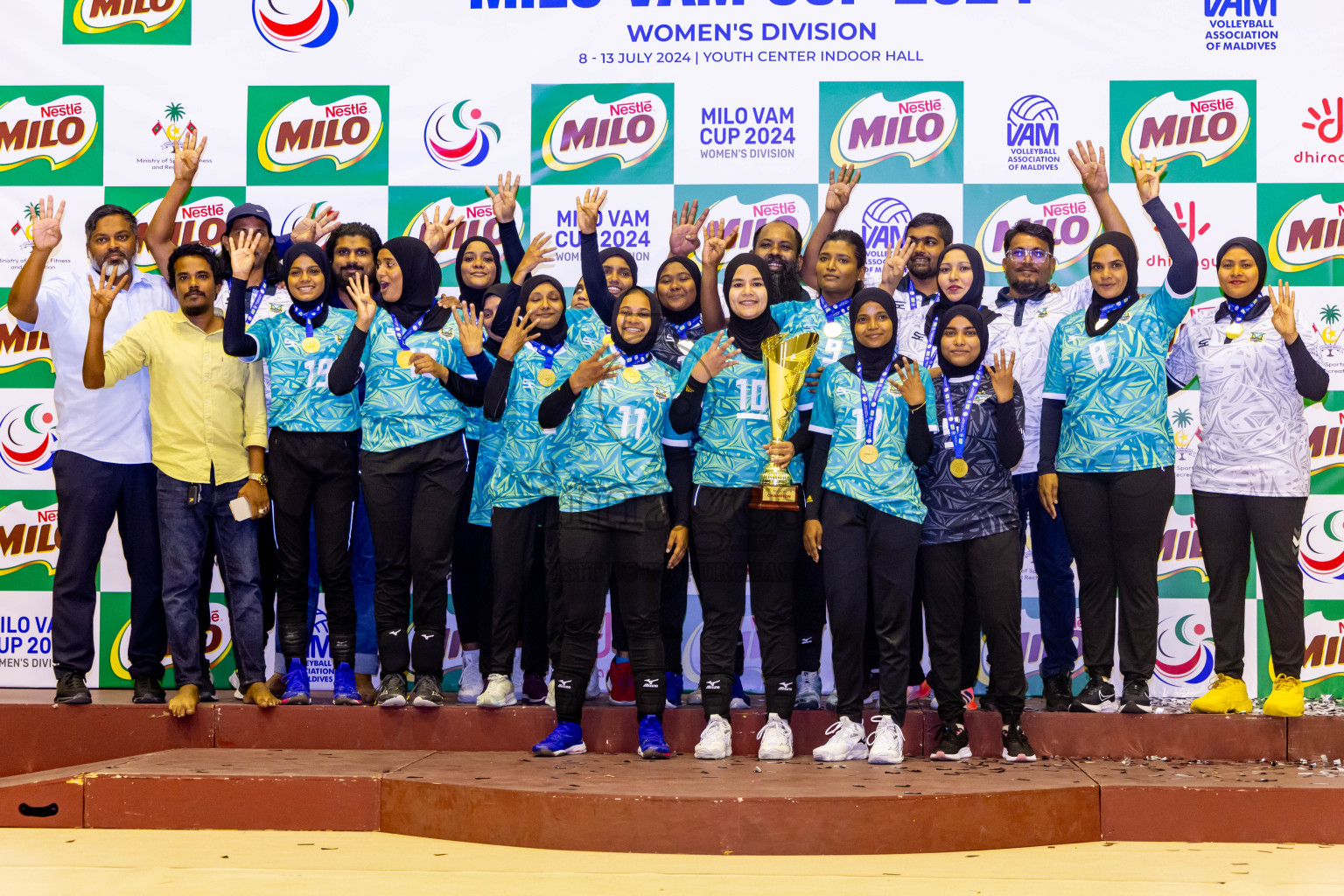 Final of Women's Division of Milo VAM Cup 2024 held in Male', Maldives on Saturday, 13th July 2024 at Social Center Indoor Hall Photos By: Nausham Waheed / images.mv