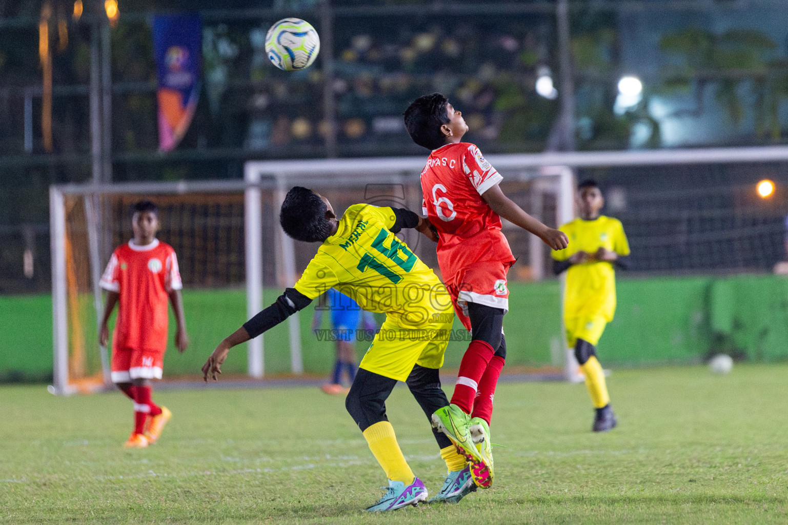 Maziya vs Hurriya (U12) in Day 4 of Dhivehi Youth League 2024 held at Henveiru Stadium on Thursday, 28th November 2024. Photos: Shuu Abdul Sattar/ Images.mv