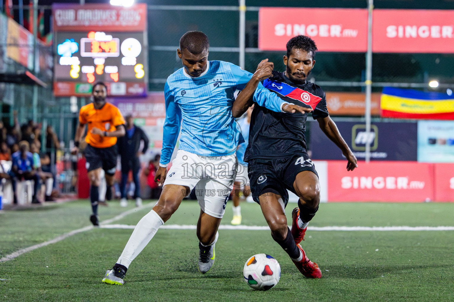 TEAM MACL vs STELCO RC in Quarter Finals of Club Maldives Cup 2024 held in Rehendi Futsal Ground, Hulhumale', Maldives on Wednesday, 9th October 2024. Photos: Nausham Waheed / images.mv