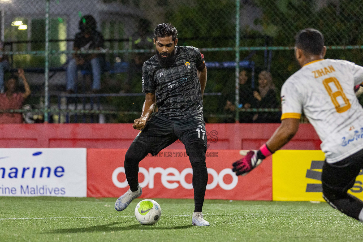 ADh Kunburudhoo vs Ash Fenfushi in Day 7 of Golden Futsal Challenge 2024 was held on Saturday, 20th January 2024, in Hulhumale', Maldives Photos: Nausham Waheed / images.mv