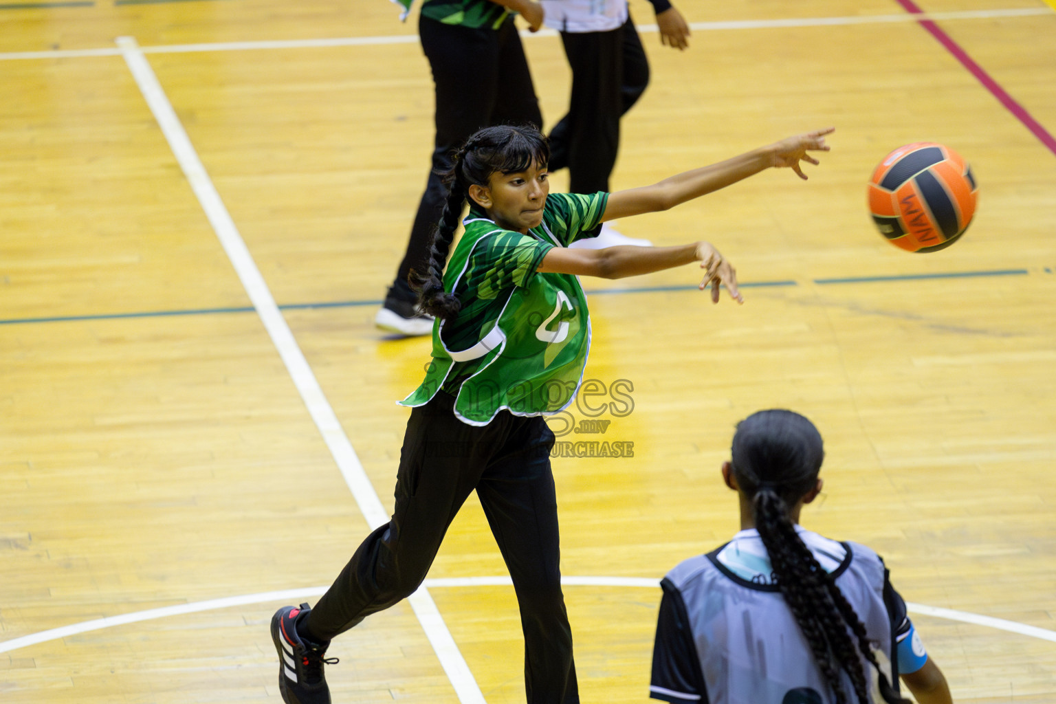 Day 2 of 25th Inter-School Netball Tournament was held in Social Center at Male', Maldives on Saturday, 10th August 2024. Photos: Nausham Waheed/ Mohamed Mahfooz Moosa / images.mv