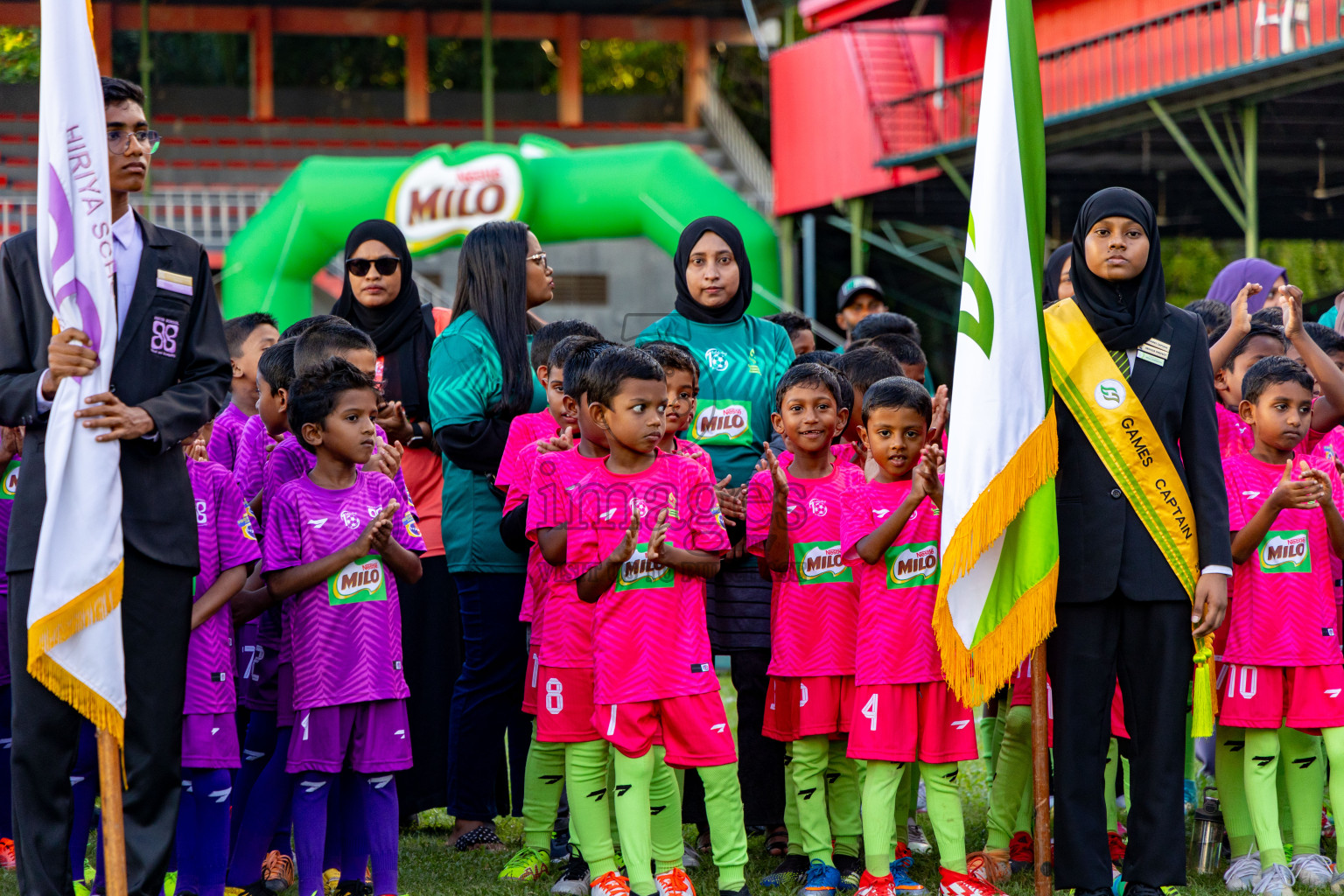 Day 2 of MILO Kids Football Fiesta was held at National Stadium in Male', Maldives on Saturday, 24th February 2024.