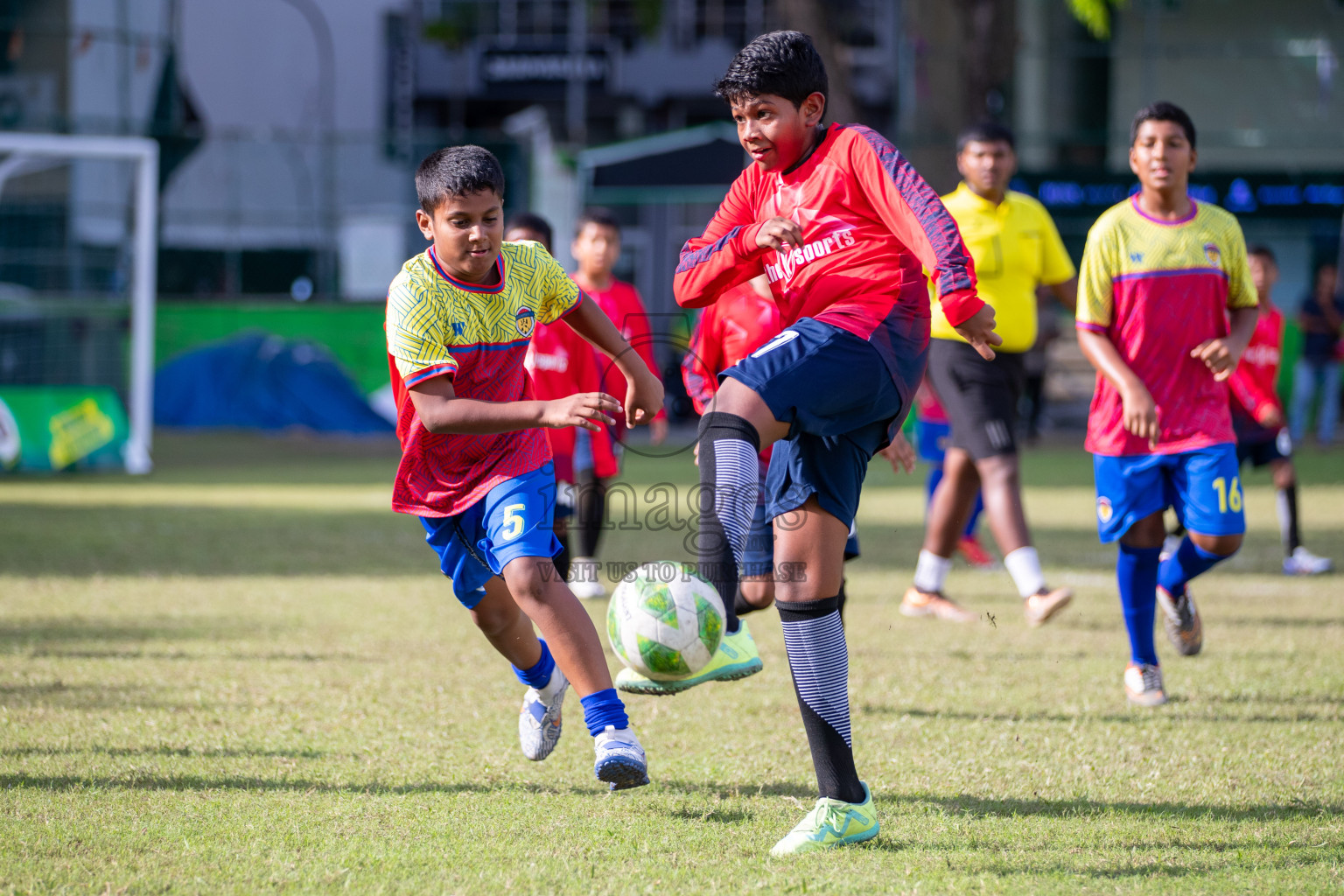 Day 3 of MILO Academy Championship 2024 - U12 was held at Henveiru Grounds in Male', Maldives on Saturday, 6th July 2024. Photos: Mohamed Mahfooz Moosa / images.mv