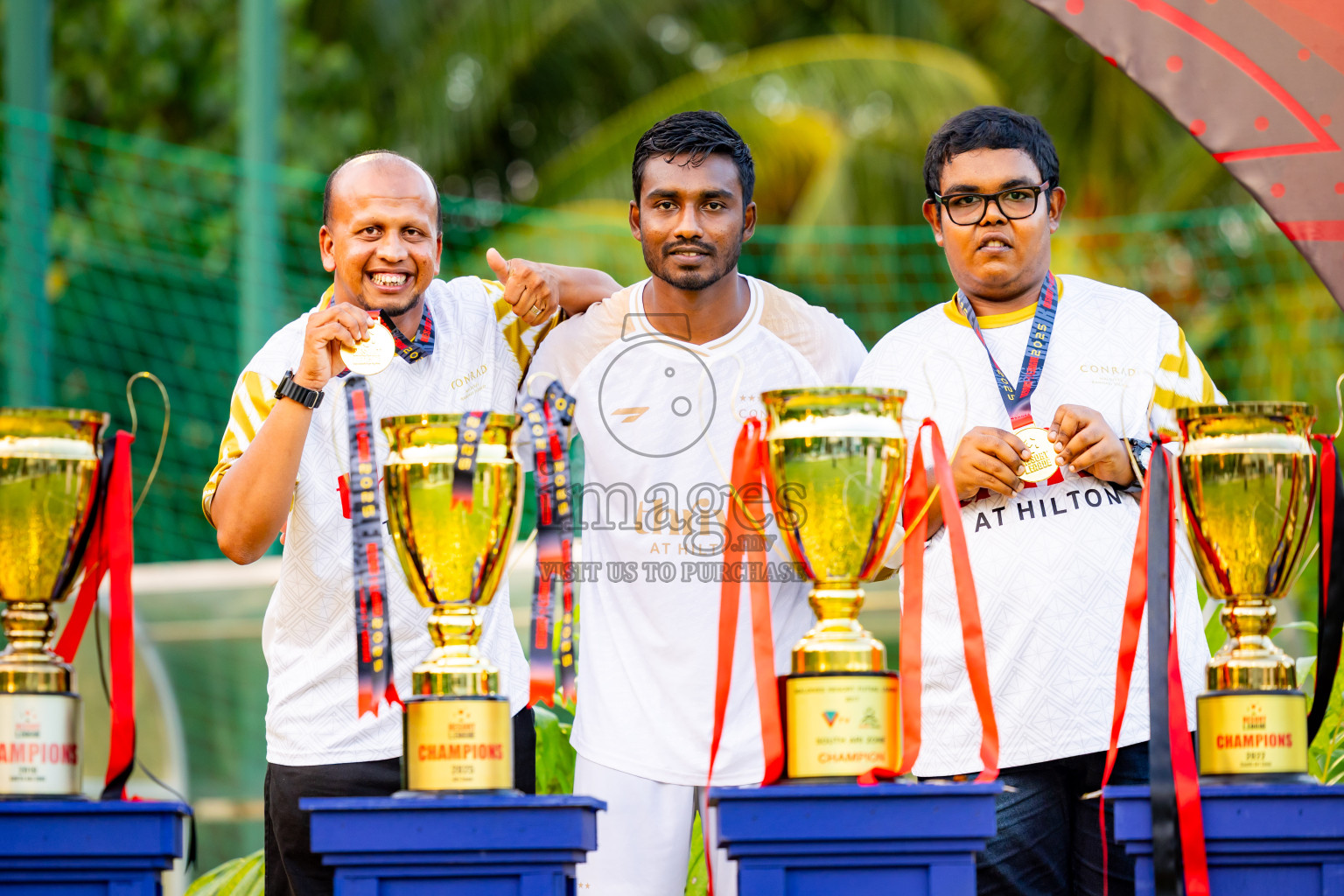 Barcelo vs Conrad in the Final of Resort League 2025 (Ari Zone) was held on Sunday, 28th June 2025 in Conrad Maldives Rangali Island, Alif Dhaalu Atoll, Maldives. Photos: Nausham Waheed / images.mv
