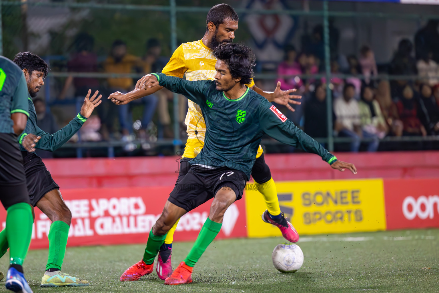 Hulhumale vs Maafannu on Day 36 of Golden Futsal Challenge 2024 was held on Wednesday, 21st February 2024, in Hulhumale', Maldives
Photos: Ismail Thoriq, / images.mv