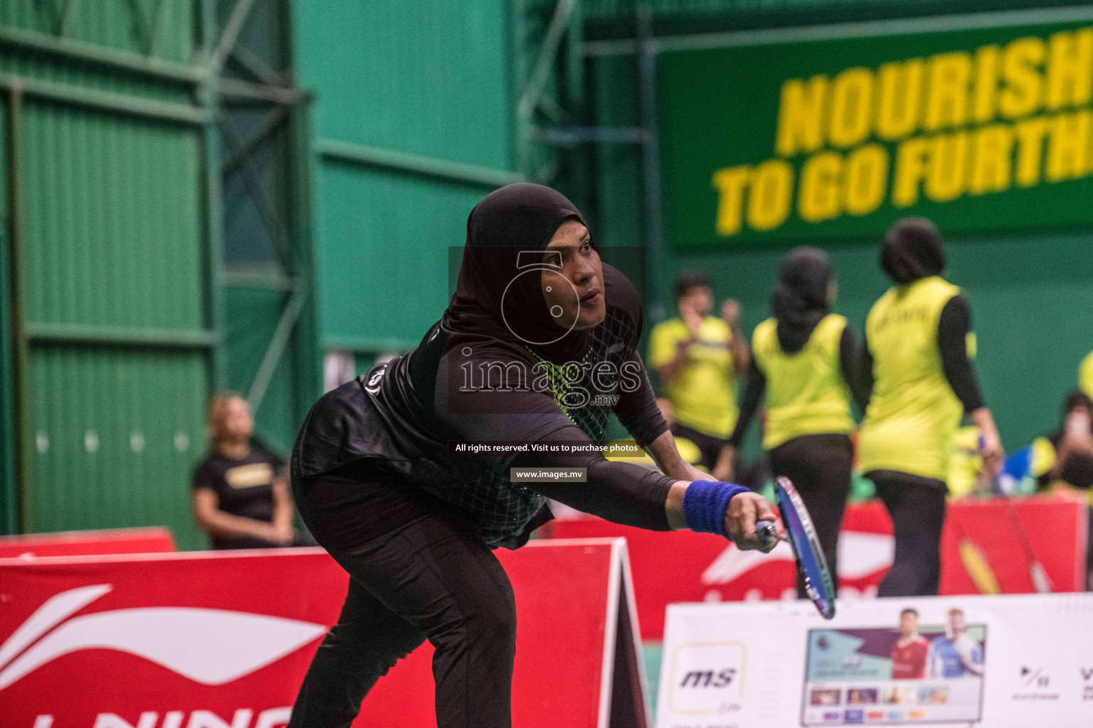 Day 4 of Badminton association mixed group championship 2021 held in Male', Maldives Photos by Nausham Waheed