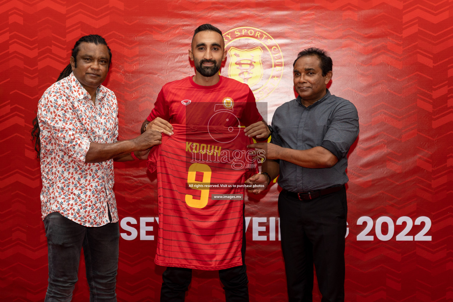 Victory Sports Club Jersey Unveiling 2022 on 14th July 2022, held in Jamaaludheen School Hall, Male', Maldives  Photos: Hassan Simah / Images.mv