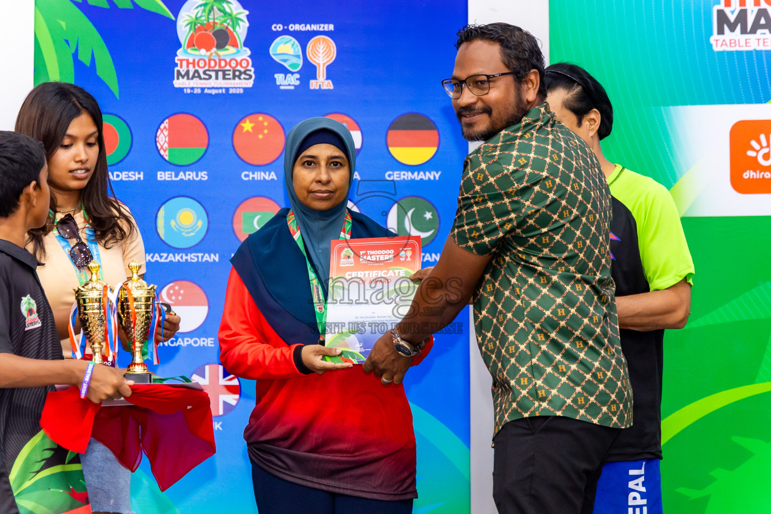Day 3 of 1st Thoddoo Masters Table Tennis Tournament was held on Saturday, 23rd August 2025 in AA Thoddoo, Maldives. Photos: Nausham Waheed / images.mv
