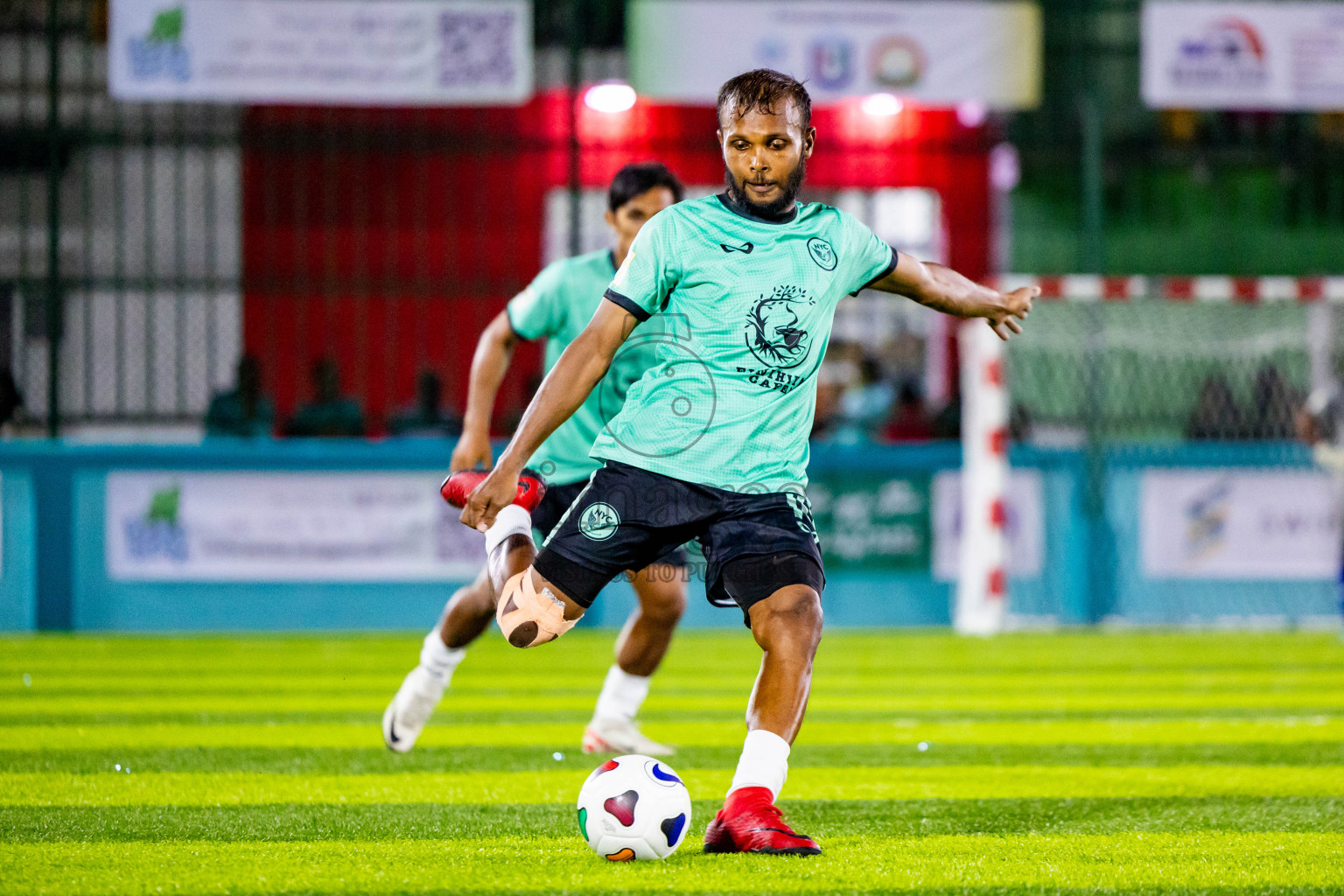 Much Black vs Naalaafushi YC in Day 1 of Laamehi Dhiggaru Ekuveri Futsal Challenge 2024 was held on Friday, 26th July 2024, at Dhiggaru Futsal Ground, Dhiggaru, Maldives Photos: Nausham Waheed / images.mv