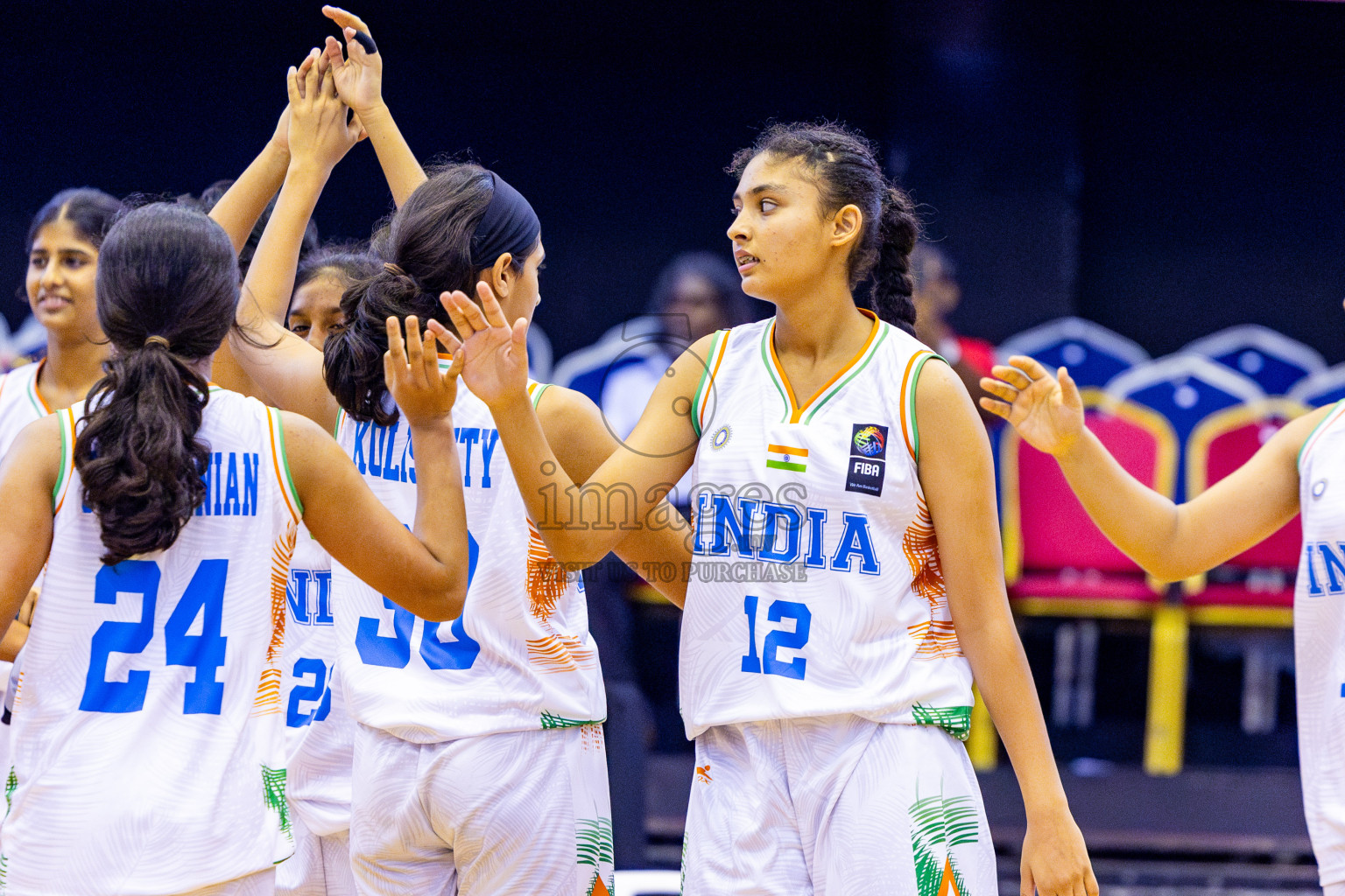 Sri Lanka vs India in the Final of Under 16 Woman's Asian Cup SABA Qualifiers 2025 was held in Social Center, Male', Maldives on Sunday, 15th June 2025. Photos: Nausham Waheed / images.mv