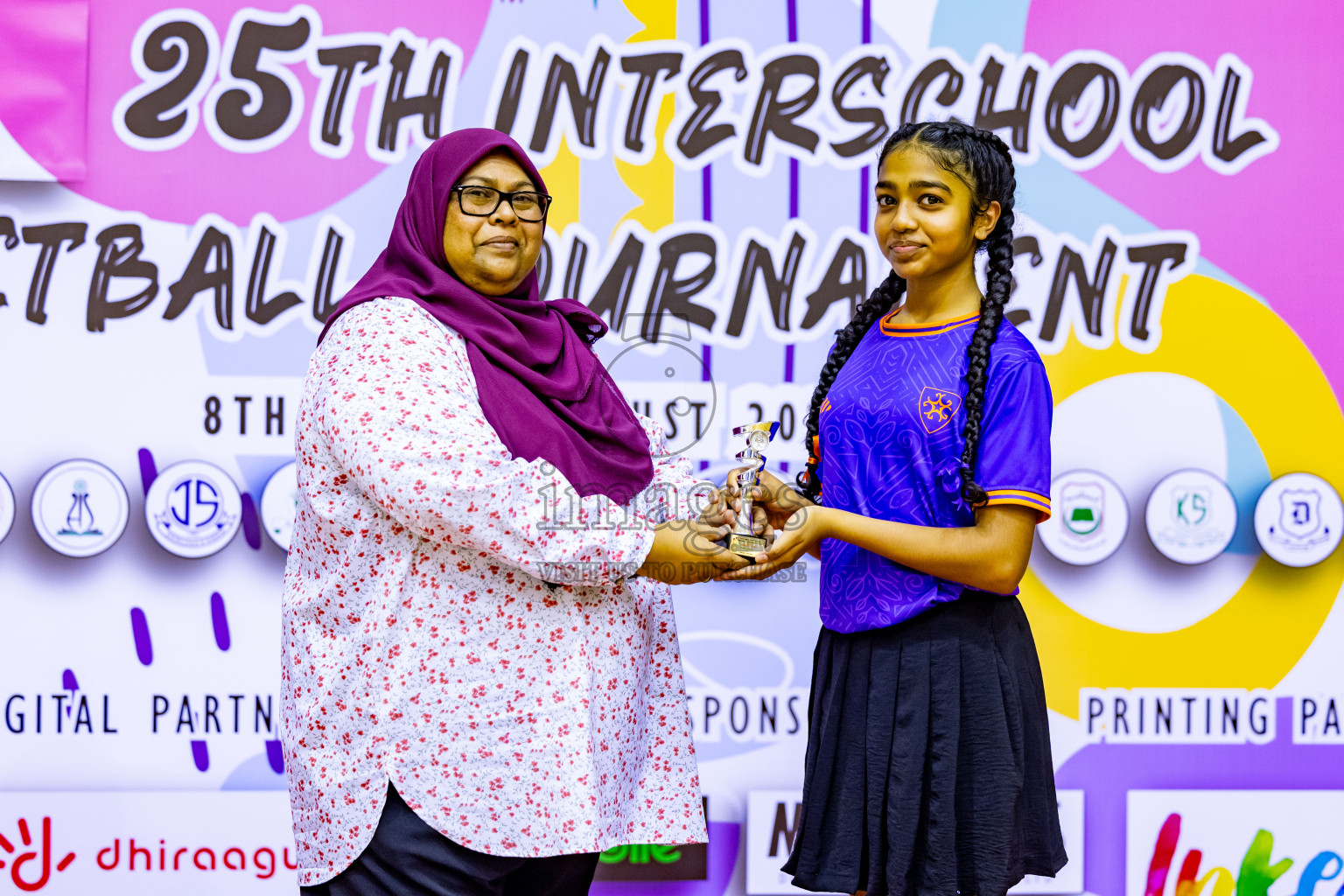 Day 14 of 25th Inter-School Netball Tournament was held in Social Center at Male', Maldives on Sunday, 25th August 2024. Photos: Nausham Waheed / images.mv