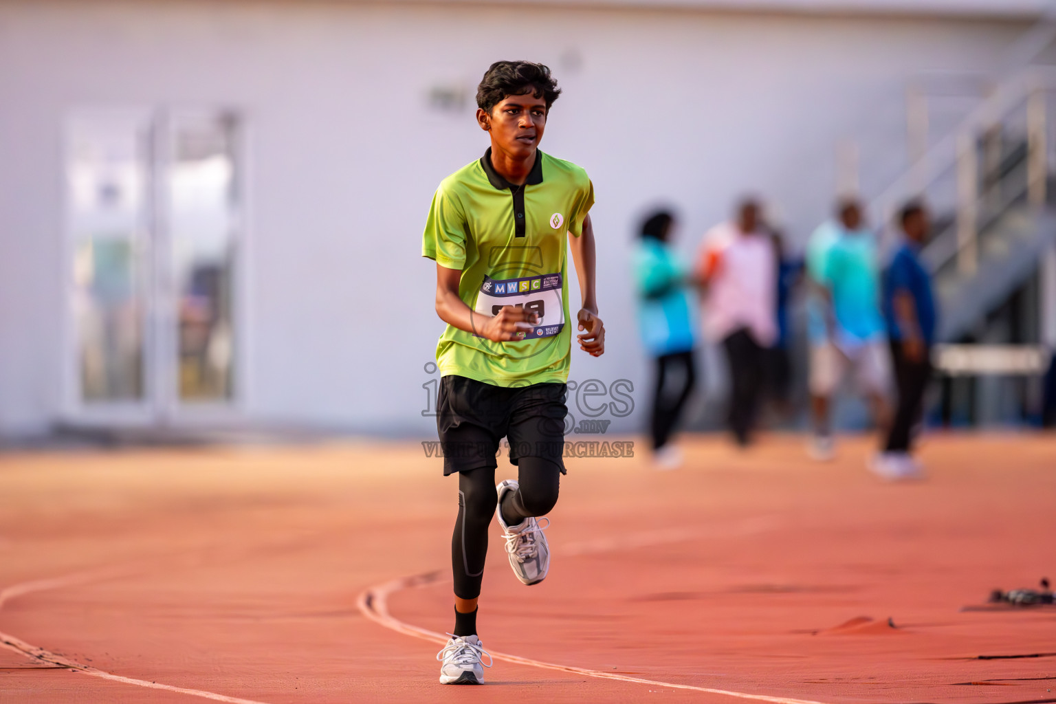 Day 1 of MWSC Interschool Athletics Championships 2024 held in Hulhumale Running Track, Hulhumale, Maldives on Saturday, 9th November 2024. Photos by: Ismail Thoriq / Images.mv