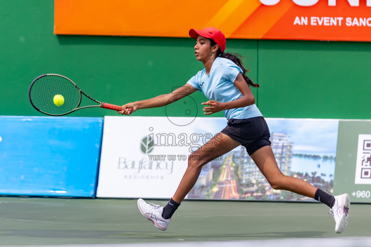 Day 7 of ATF Maldives Junior Open Tennis was held in Male' Tennis Court, Male', Maldives on Wednesday, 18th December 2024. Photos: Nausham Waheed/ images.mv