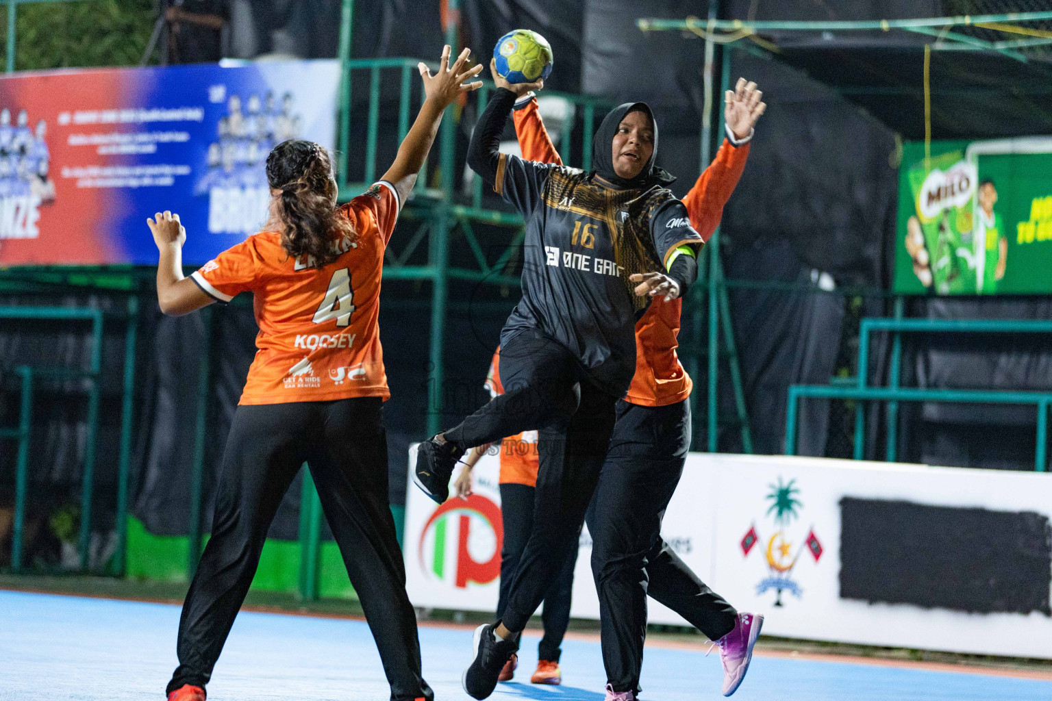 Day 16 of 10th National Handball Tournament 2023, held in Handball ground, Male', Maldives on Wednesday, 13th December 2023 Photos: Nausham Waheed/ Images.mv