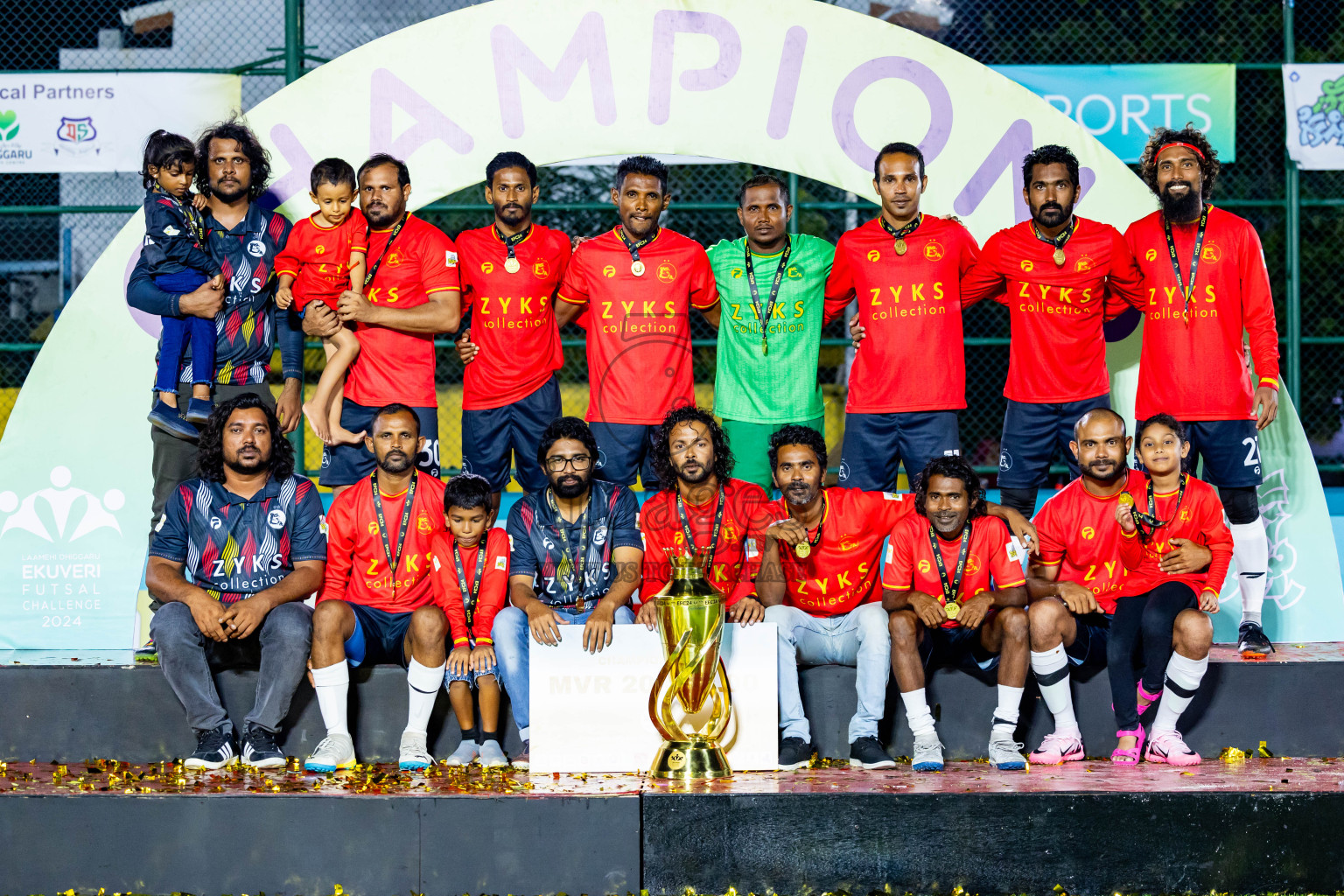 Dee Ess Kay vs Kovigoani in Final of Laamehi Dhiggaru Ekuveri Futsal Challenge 2024 was held on Wednesday, 31st July 2024, at Dhiggaru Futsal Ground, Dhiggaru, Maldives Photos: Nausham Waheed / images.mv