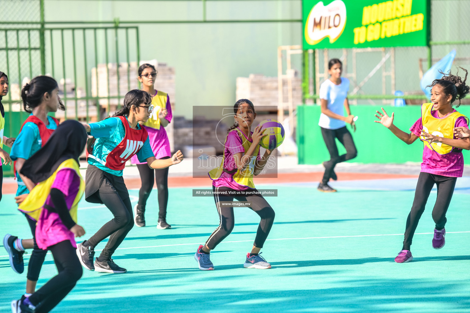 Day 8 of Junior Netball Championship 2022 on 11th March 2022 held in Male', Maldives. Photos by Nausham Waheed