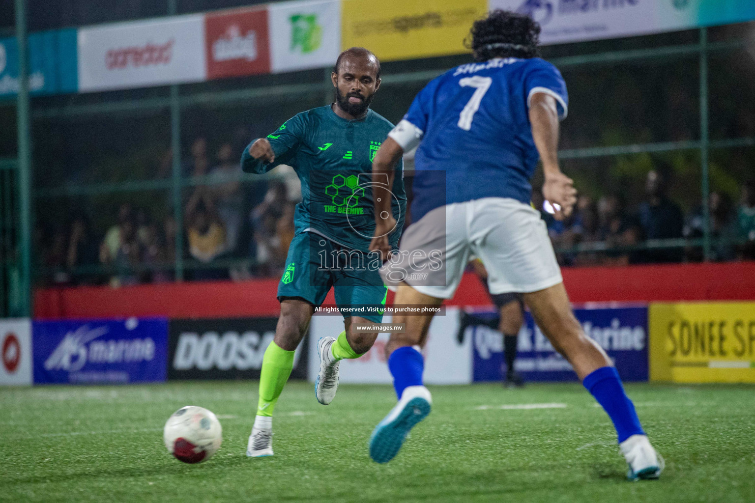 Th. Thimarafushi vs Th. Kinbidhoo in Day 12 of Golden Futsal Challenge 2023 on 16 February 2023 in Hulhumale, Male, Maldives