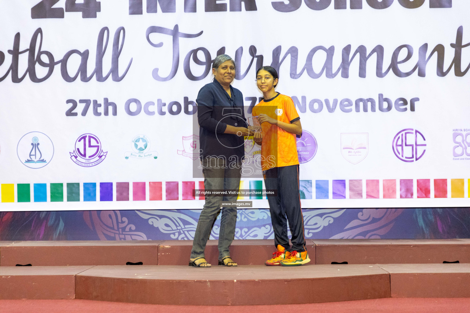 Final of 24th Interschool Netball Tournament 2023 was held in Social Center, Male', Maldives on 7th November 2023. Photos: Nausham Waheed / images.mv