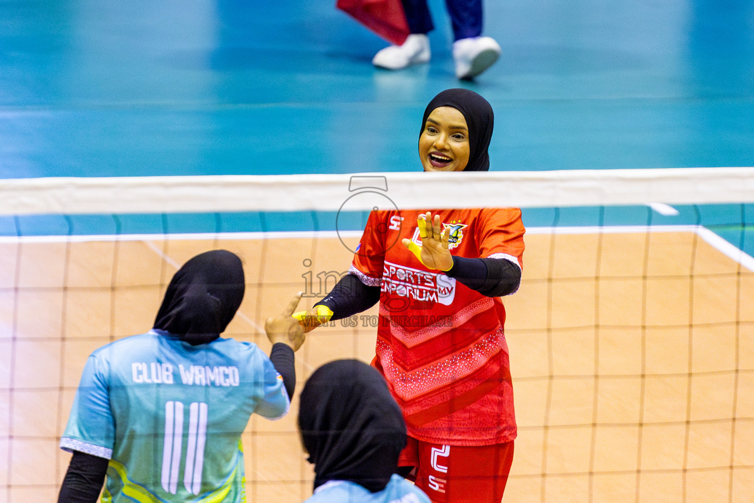 Police Club vs Club Wamco in the Final of Women's Division of National Volleyball Championship 2025 held in Male', Maldives on Sunday, 4th May 2025 at Social Center Indoor Hall Photos By: Nausham Waheed / images.mv