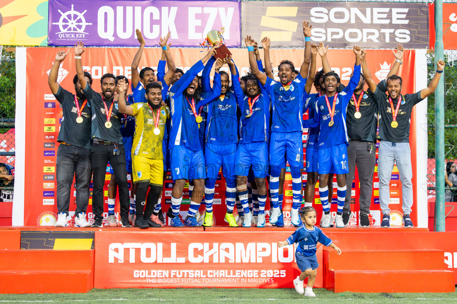 AA. Mathiveri VS AA. Thoddoo in Atoll Round Final on Day 20 of Golden Futsal Challenge 2025 was held on Friday, 24th January 2025, in Hulhumale', Maldives. Photos: Ismail Thoriq / images.mv