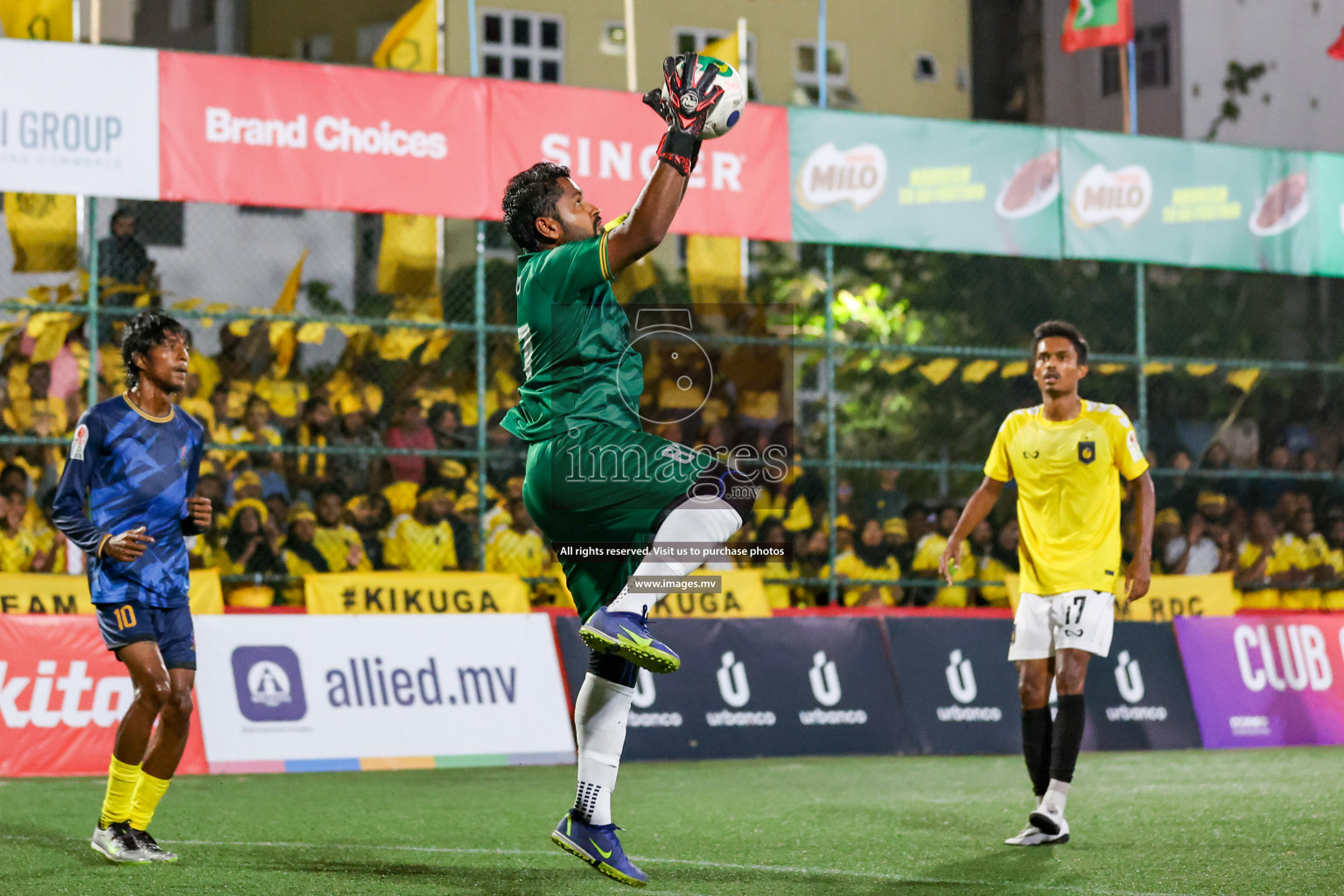 RRC vs Customs RC in Club Maldives Cup 2023 held in Hulhumale, Maldives, on Tuesday, 18th July 2023 Photos: Hassan Simah / images.mv