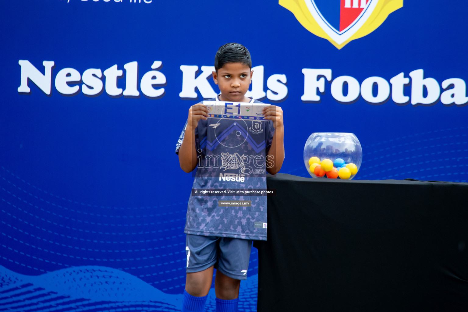Draw Ceremony of Nestle' Kids Football Fiesta 2023 held in Artificial Beach, Male', Maldives on Saturday, 7th October 2023