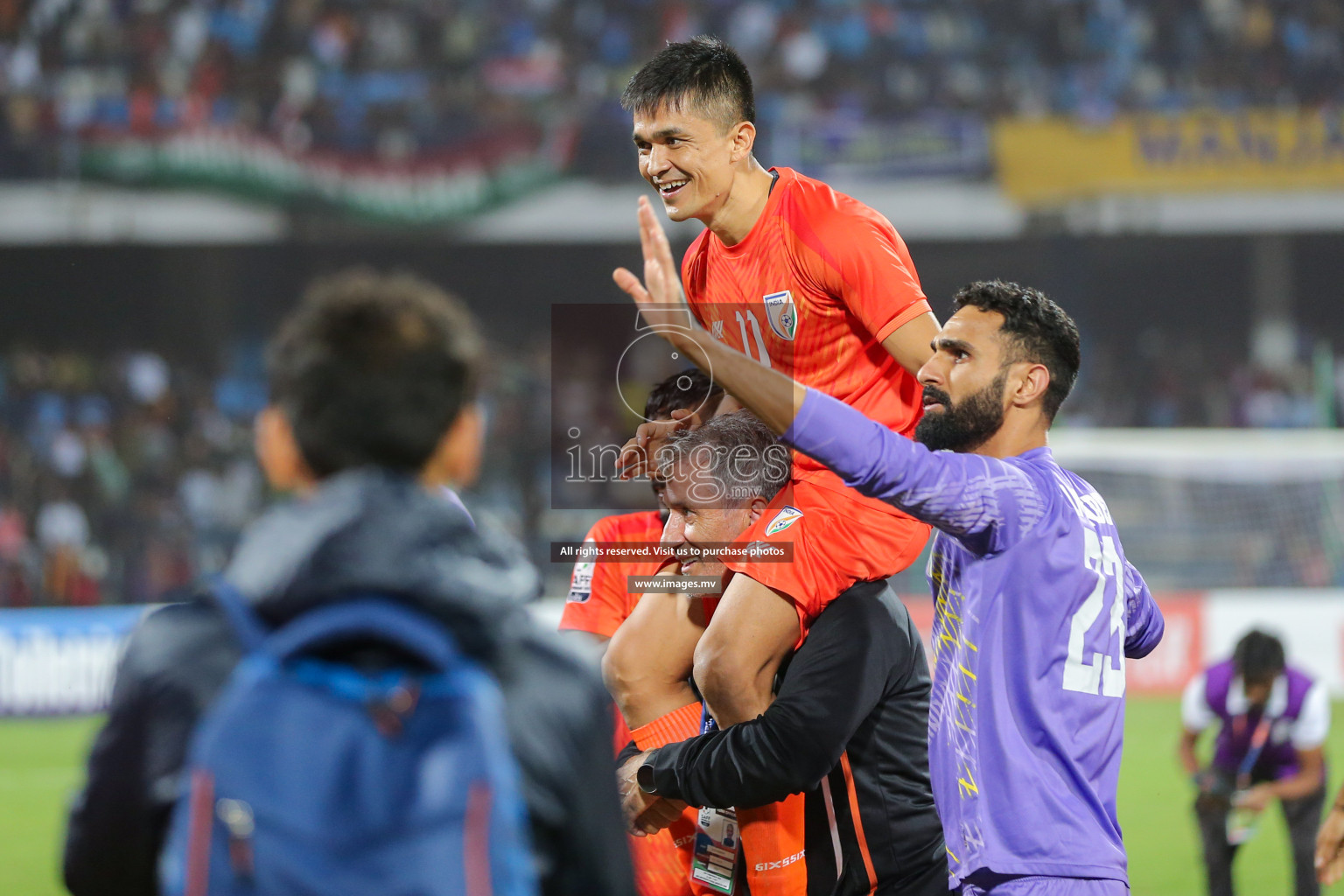 Kuwait vs India in the Final of SAFF Championship 2023 held in Sree Kanteerava Stadium, Bengaluru, India, on Tuesday, 4th July 2023. Photos: Nausham Waheed/ images.mv