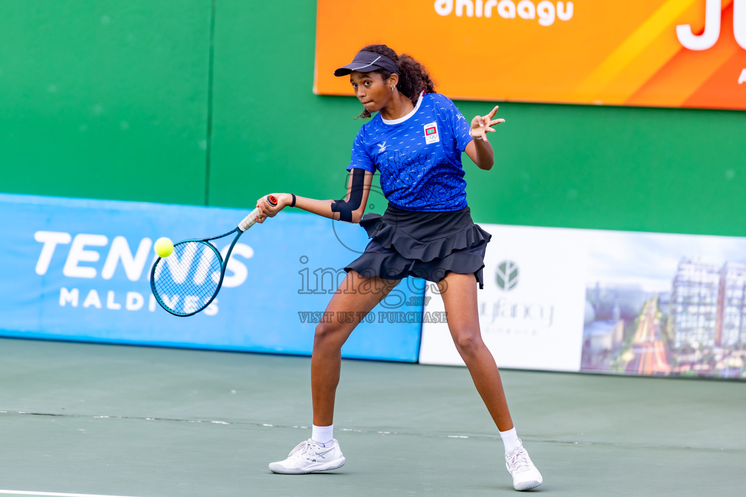 Day 7 of ATF Maldives Junior Open Tennis was held in Male' Tennis Court, Male', Maldives on Wednesday, 18th December 2024. Photos: Nausham Waheed/ images.mv