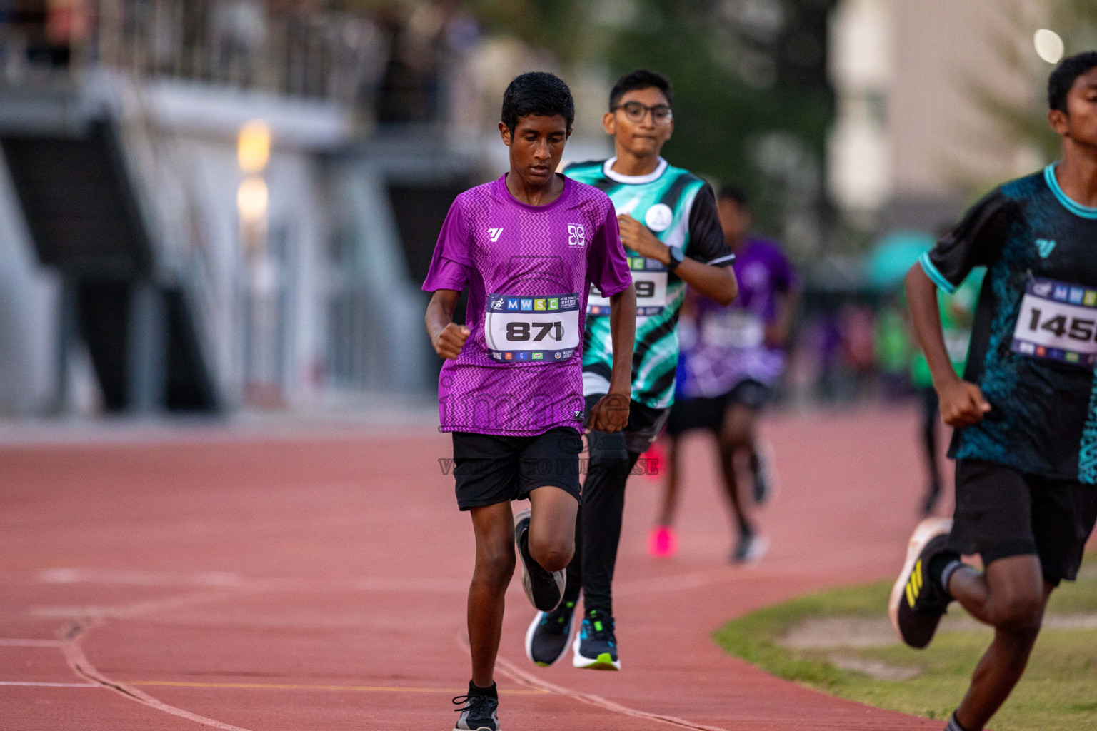 Day 1 of MWSC Interschool Athletics Championships 2024 held in Hulhumale Running Track, Hulhumale, Maldives on Saturday, 9th November 2024. Photos by: Ismail Thoriq / Images.mv