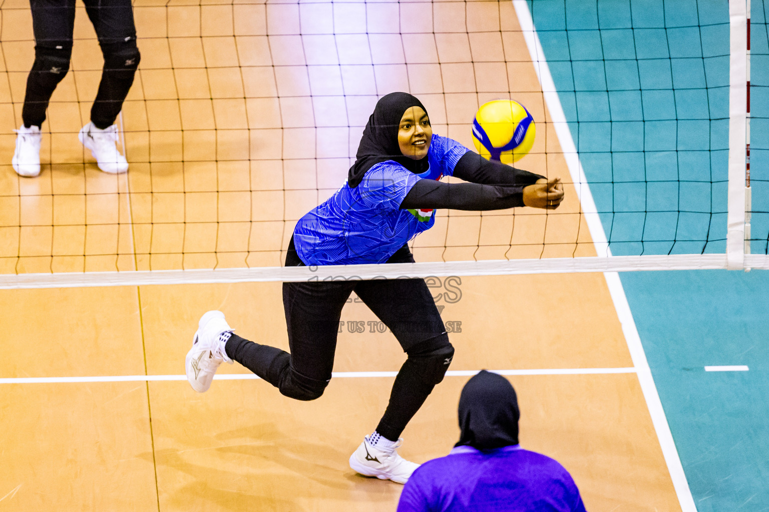 Semi Final of Women's Division of Milo VAM Cup 2024 held in Male', Maldives on Friday, 12th July 2024 at Social Center Indoor Hall Photos By: Nausham Waheed / images.mv