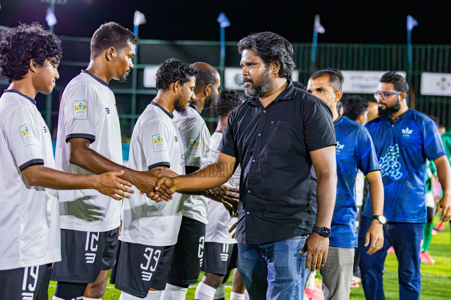 Dee Cee Jay SC vs Comienzo FC in Day 2 of Laamehi Dhiggaru Ekuveri Futsal Challenge 2025 was held on Friday, 25th July 2025, at Dhiggaru Futsal Ground, Dhiggaru, Maldives Photos: Areef Adam / images.mv
