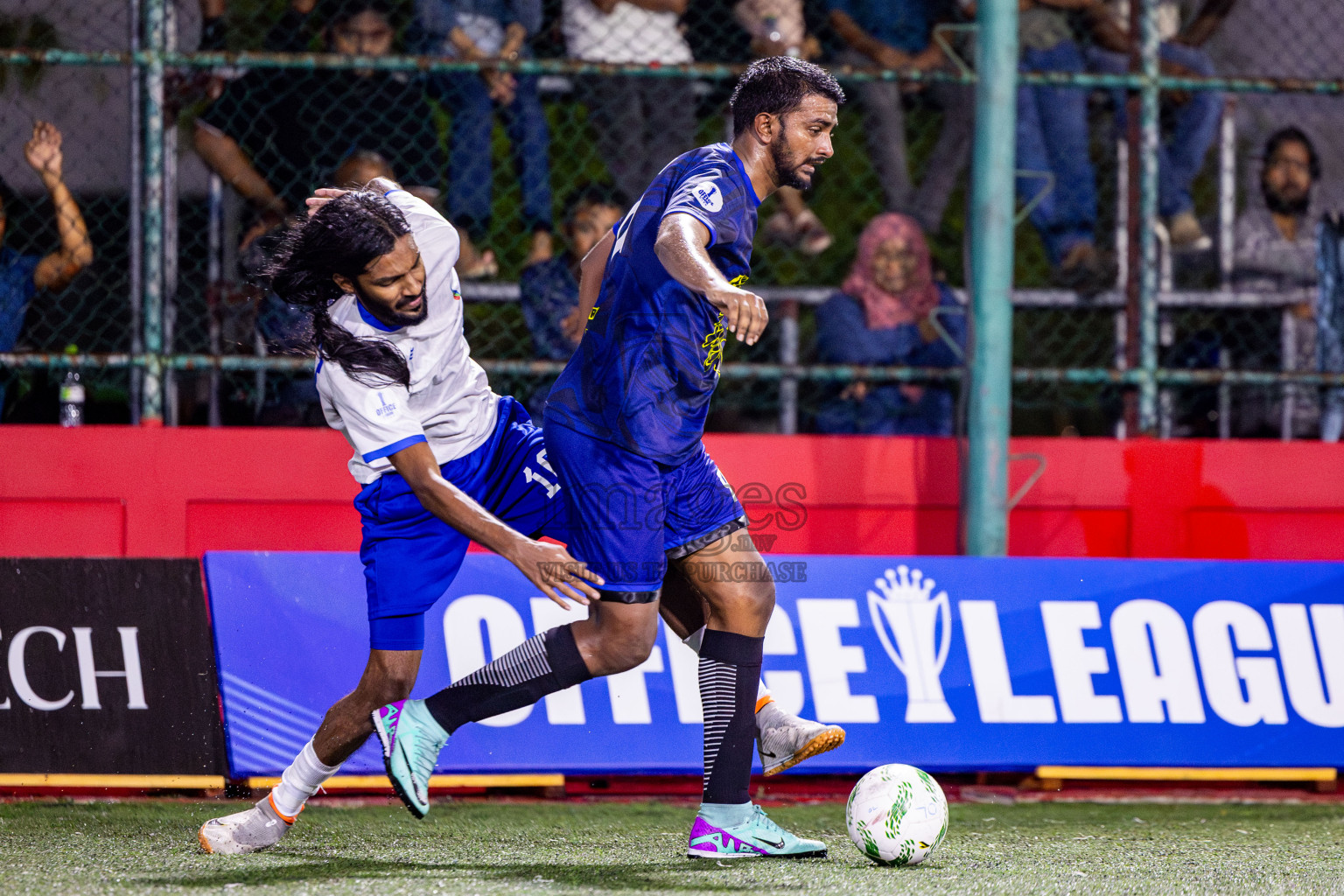 Fenaka vs Mifco in Day 14 of Office League 2025 was held on Tuesday, 29th April 2025 in Hulhumale', Maldives. Photos: Nausham Waheed / images.mv