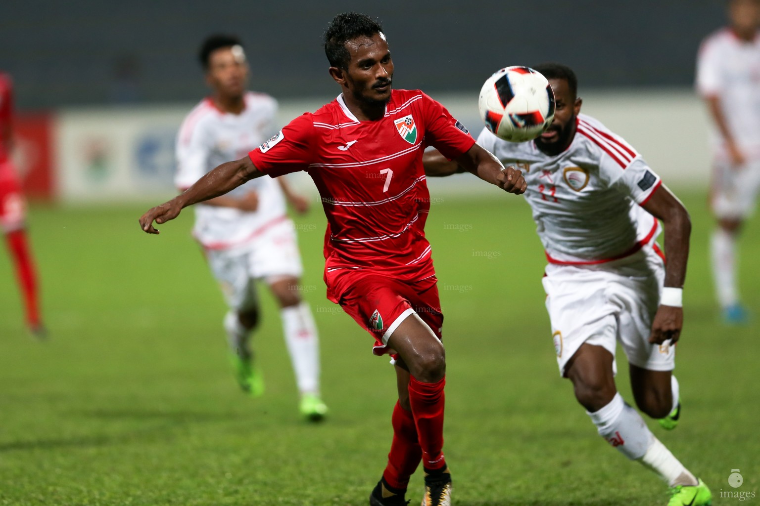 Asian Cup Qualifier between Maldives and Oman in National Stadium, on 10 October 2017 Male' Maldives. ( Images.mv Photo: Abdulla Abeedh )