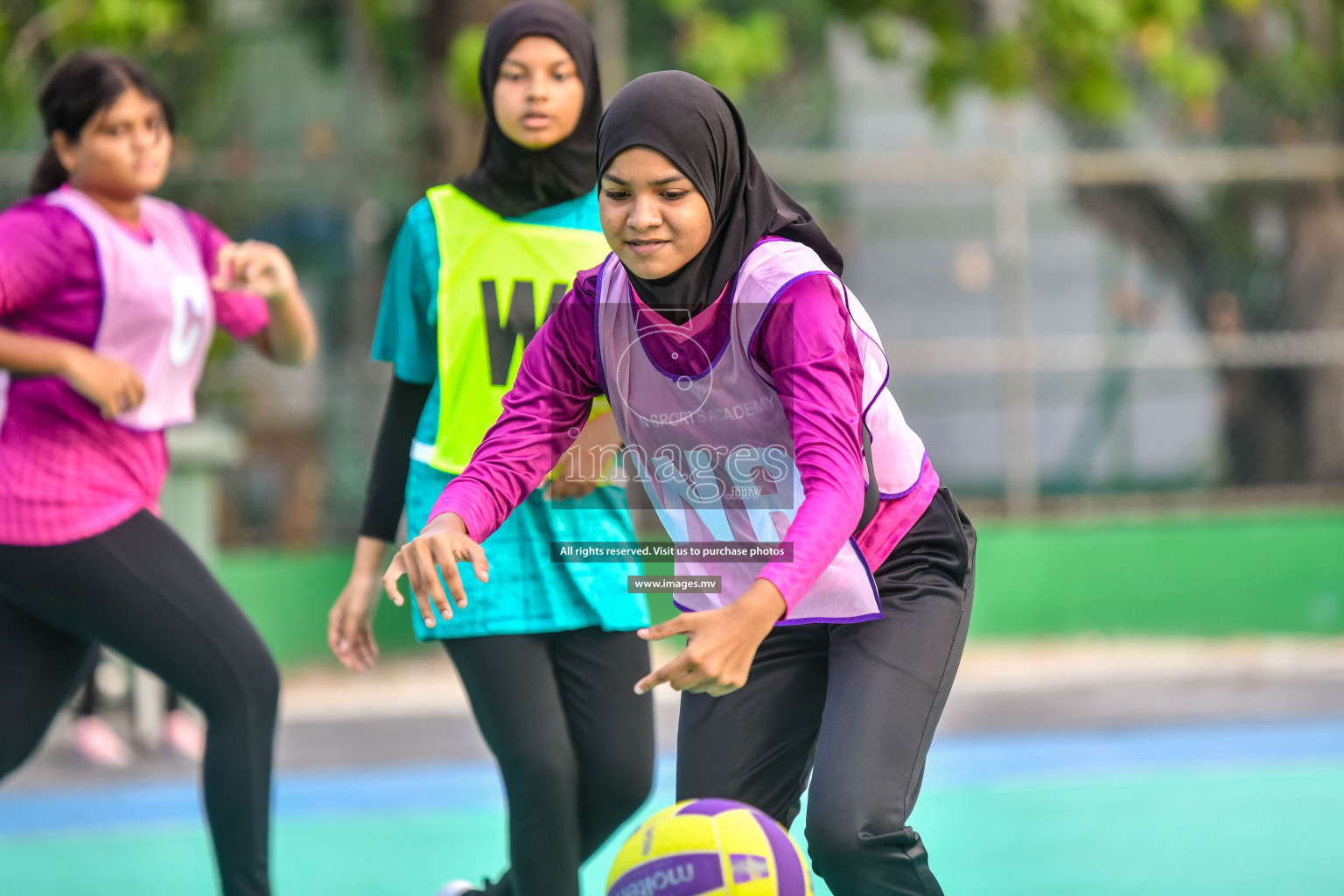 Day 9 of Junior Netball Championship 2022 held in Male', Maldives. Photos by Nausham Waheed