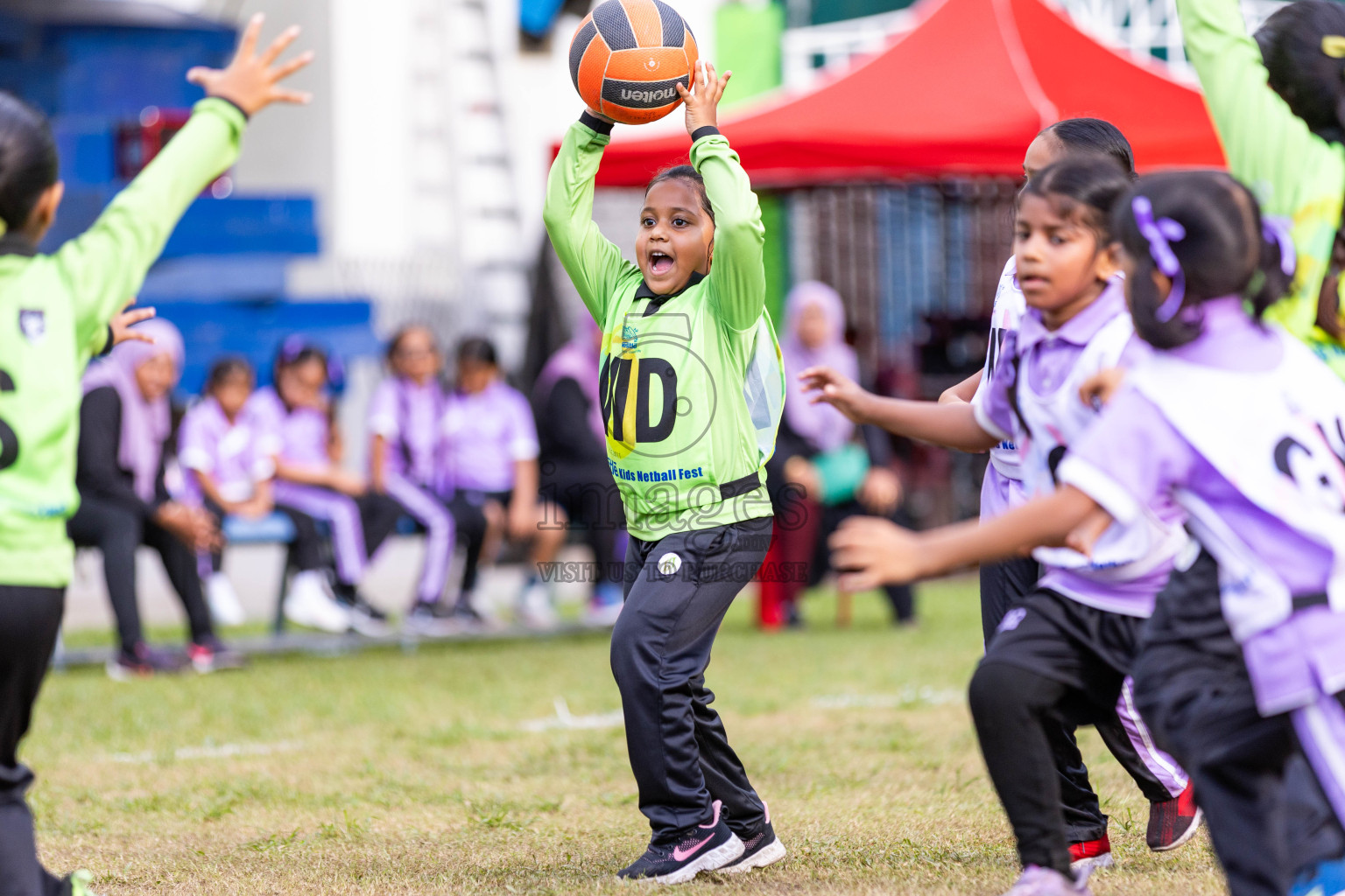 Day 3 of Nestle' Kids Netball Fiesta 2023 held in Henveyru Stadium, Male', Maldives on Saturday, 2nd December 2023. Photos by Nausham Waheed / Images.mv